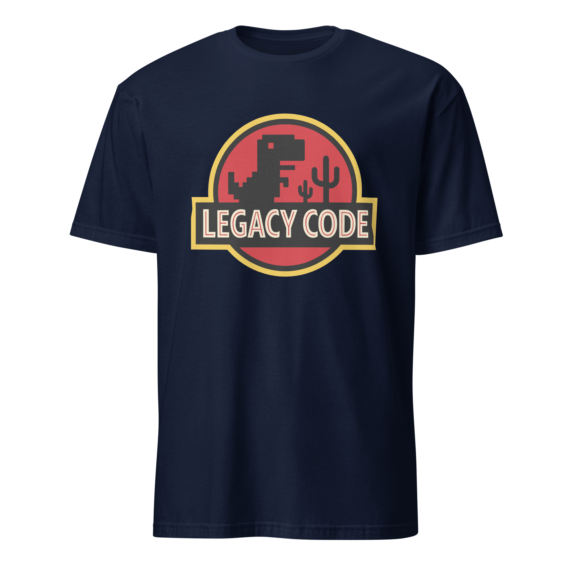 Legacy Code Dinosaur cartoon code full - search legacy code dinosaur - Developer T-shirt - techmerch.io