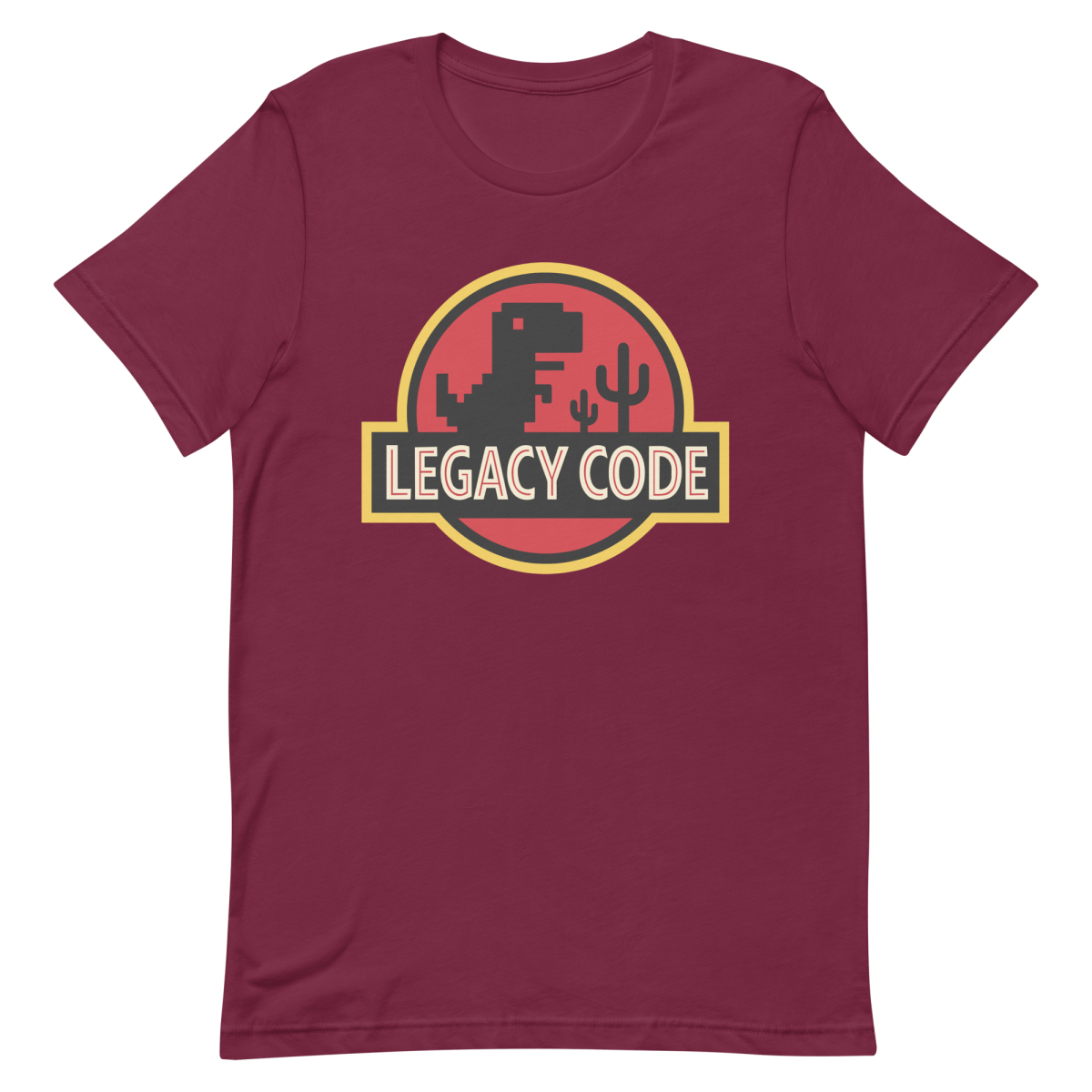 Legacy Code Dinosaur cartoon coding developer - Developer T-shirt - techmerch.io