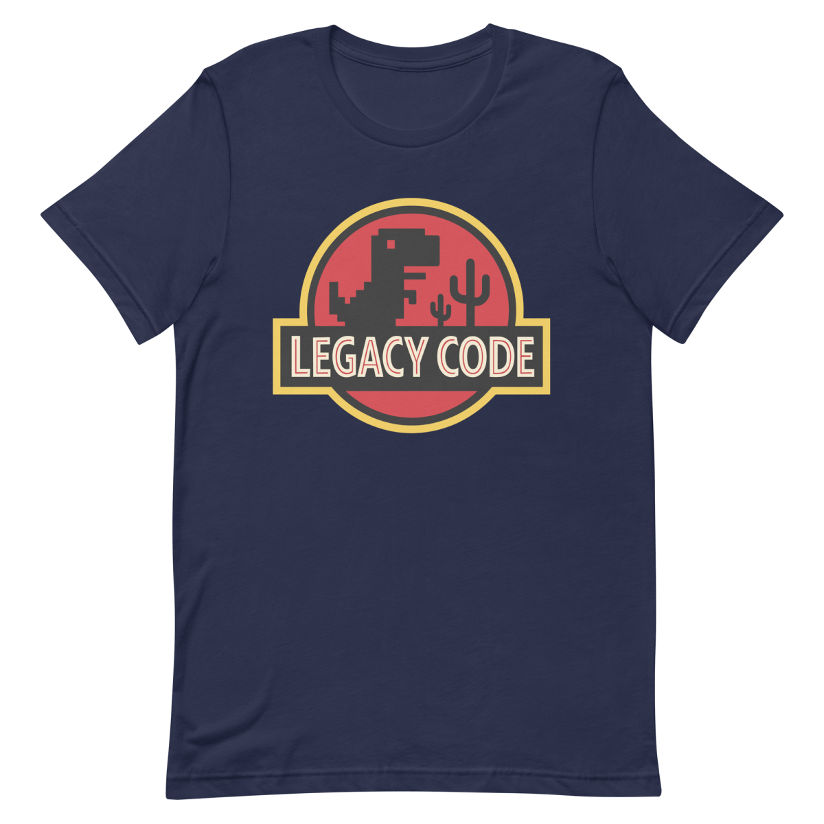 Legacy Code Dinosaur cartoon coding developer - Developer T-shirt - techmerch.io