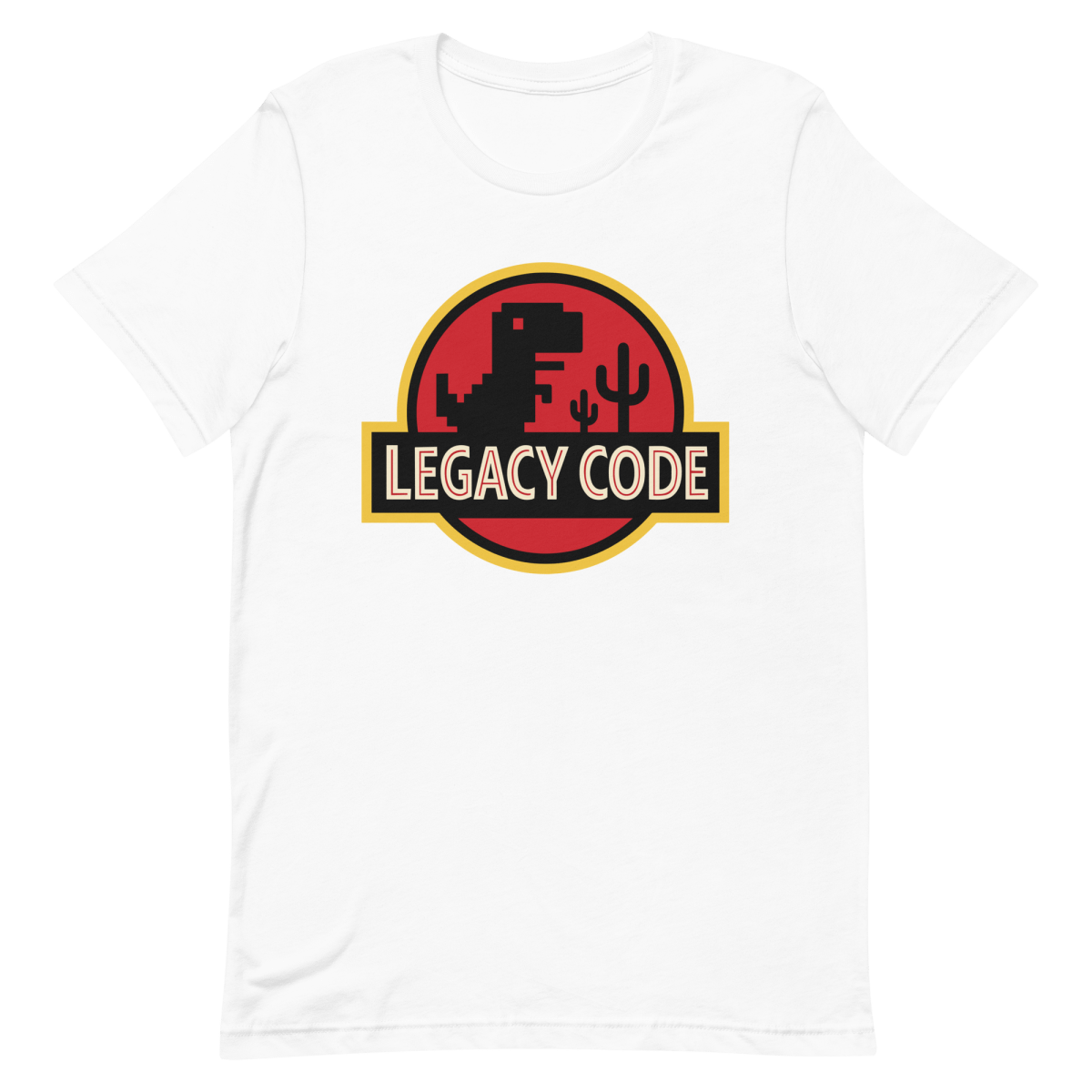 Legacy Code Dinosaur cartoon coding developer - Developer T-shirt - techmerch.io