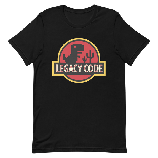 Legacy Code Dinosaur cartoon coding developer - Developer T-shirt - techmerch.io