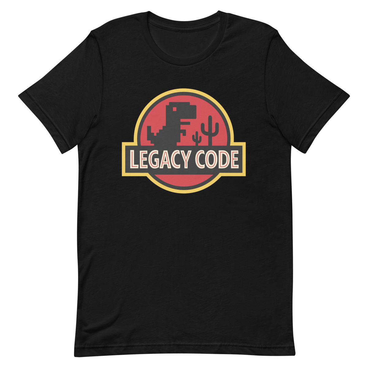 Legacy Code Dinosaur cartoon coding developer - Developer T-shirt - techmerch.io