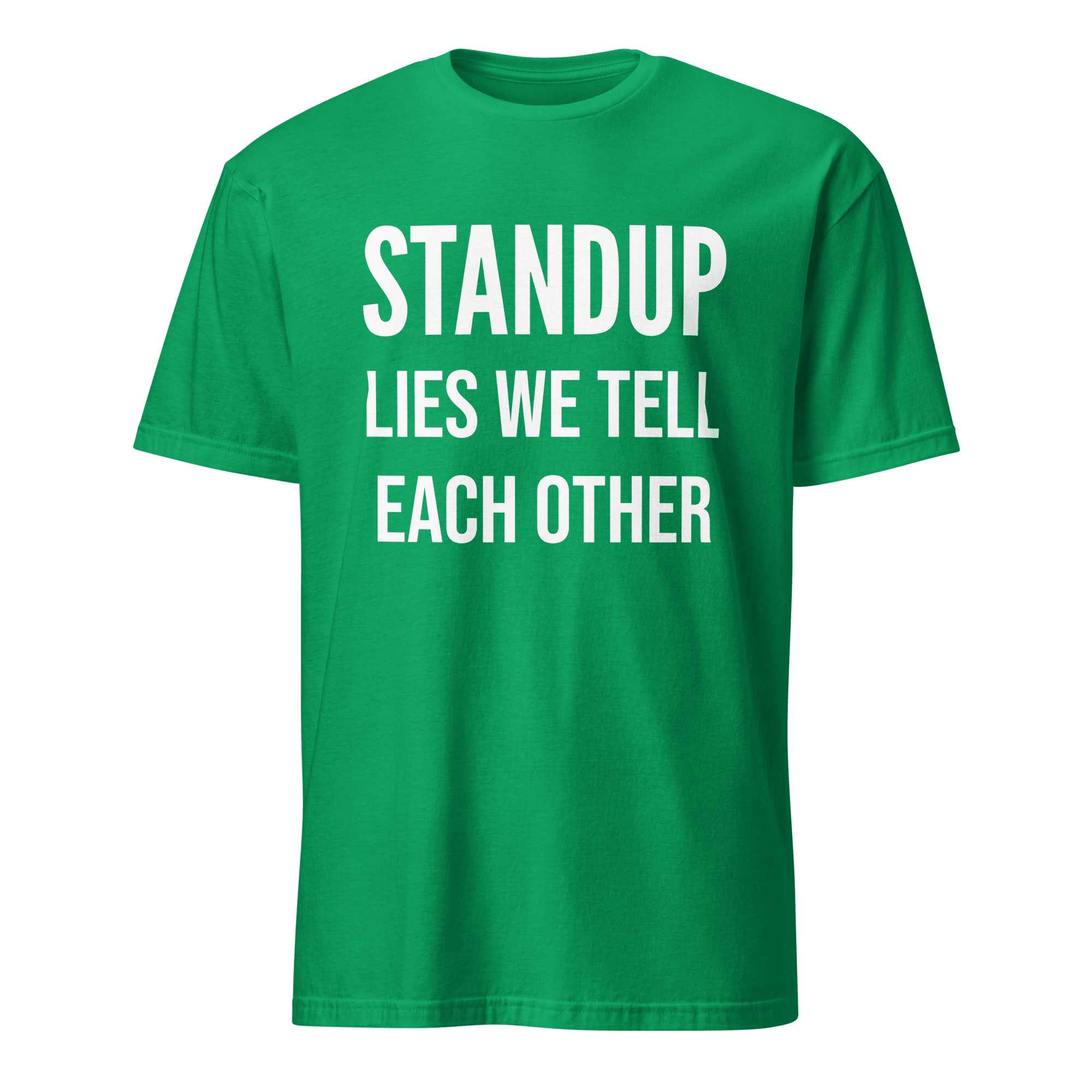 Lies We Tell Standups agile full - search standups lies we tell each other statement - Developer T-shirt - techmerch.io