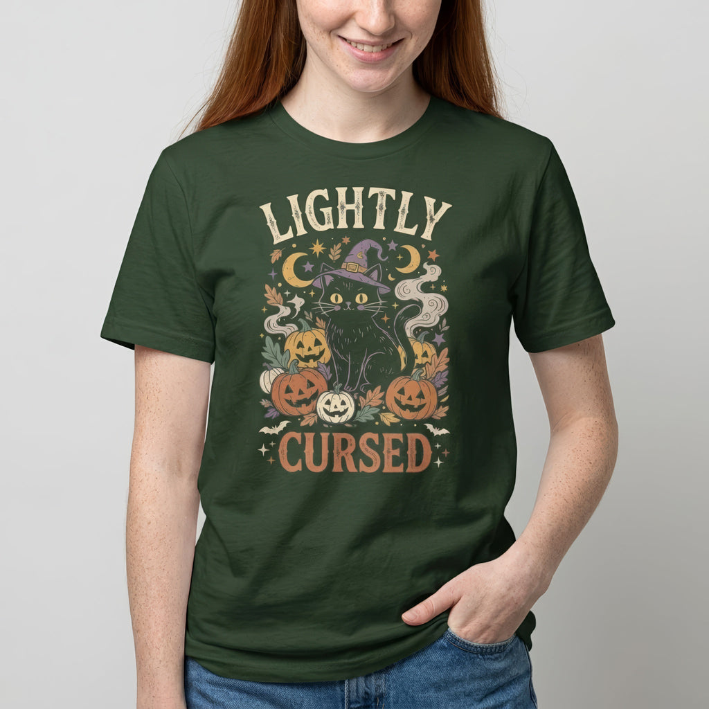 Lightly Cursed cartoon deadpan full-search Lightly Cursed - Developer T-shirt - techmerch.io