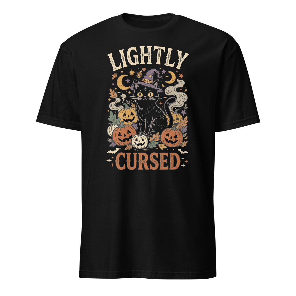 Lightly Cursed cartoon deadpan full-search Lightly Cursed - Developer T-shirt - techmerch.io