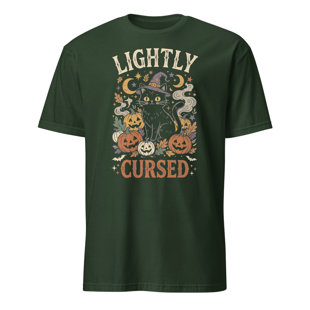 Lightly Cursed cartoon deadpan full-search Lightly Cursed - Developer T-shirt - techmerch.io