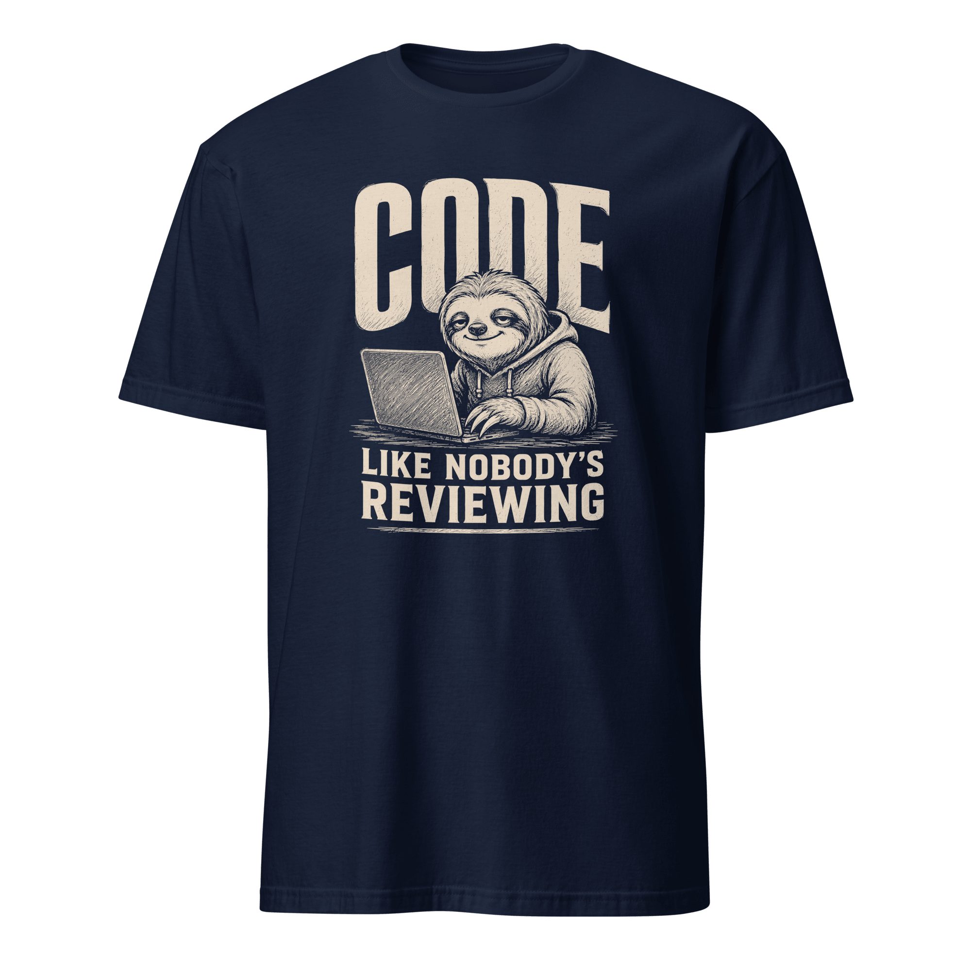 Like Nobody's Reviewing code deadpan sarcastic - Developer T-shirt - techmerch.io