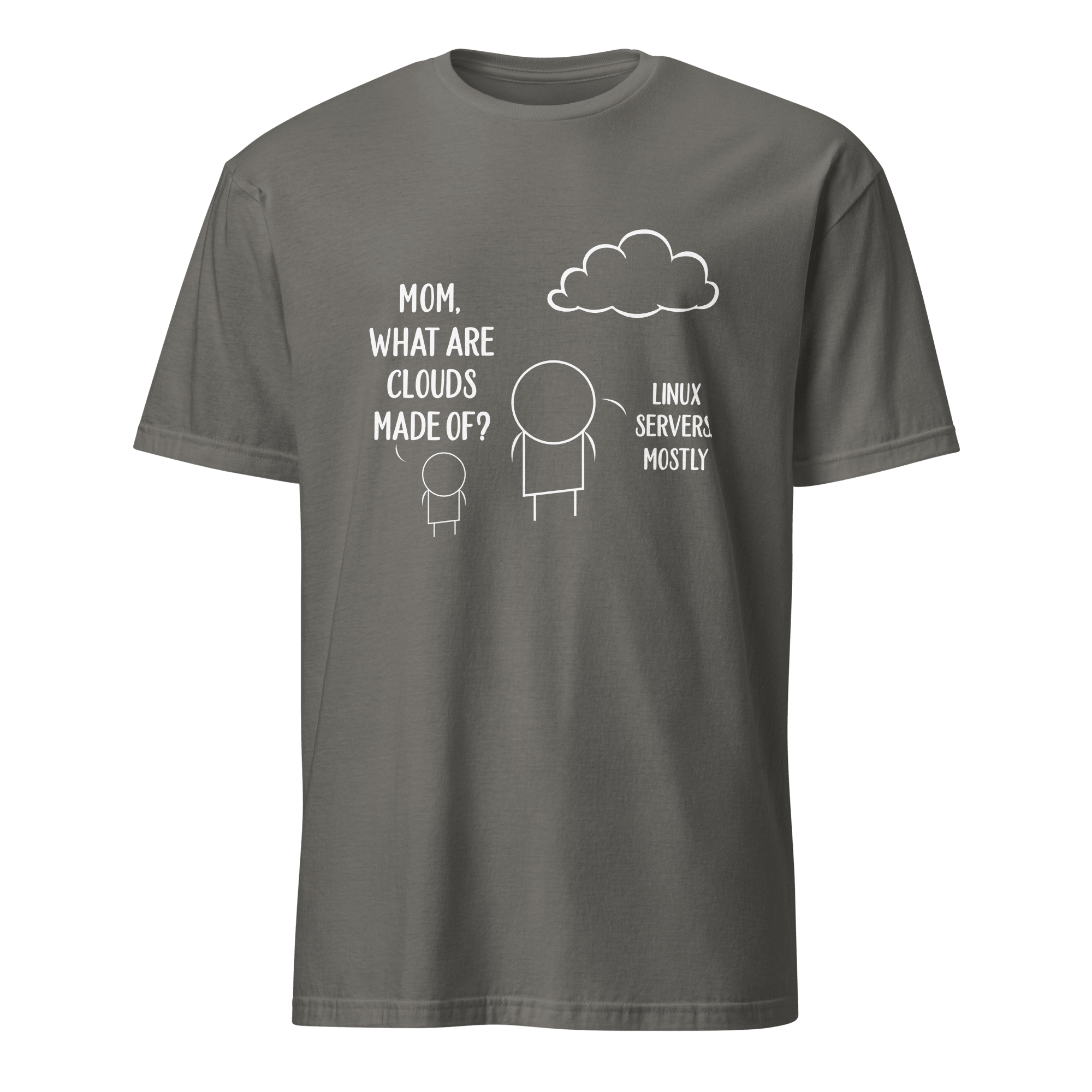Linux Cloud Mom cartoon cloud devops - Developer T-shirt - techmerch.io