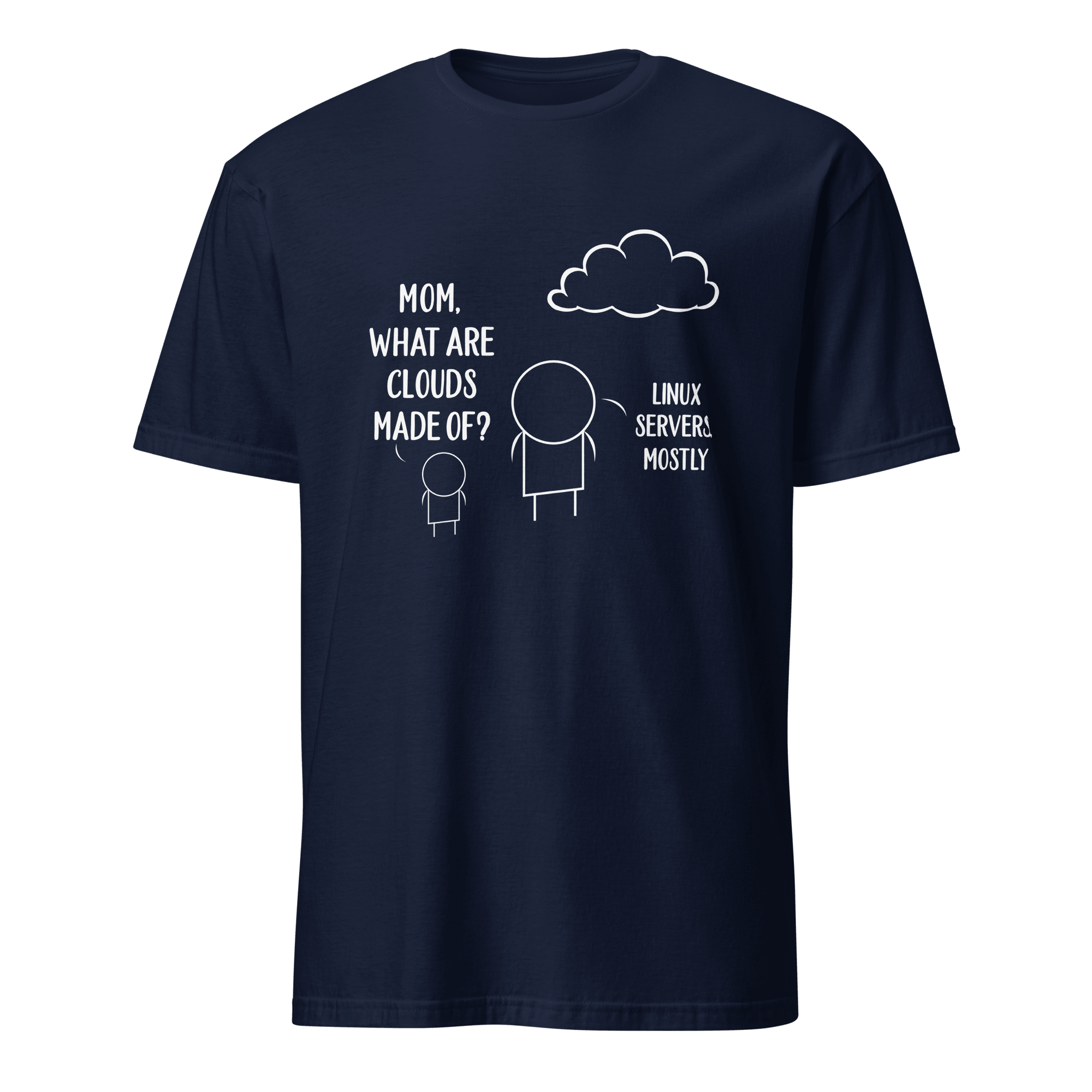 Linux Cloud Mom cartoon cloud devops - Developer T-shirt - techmerch.io