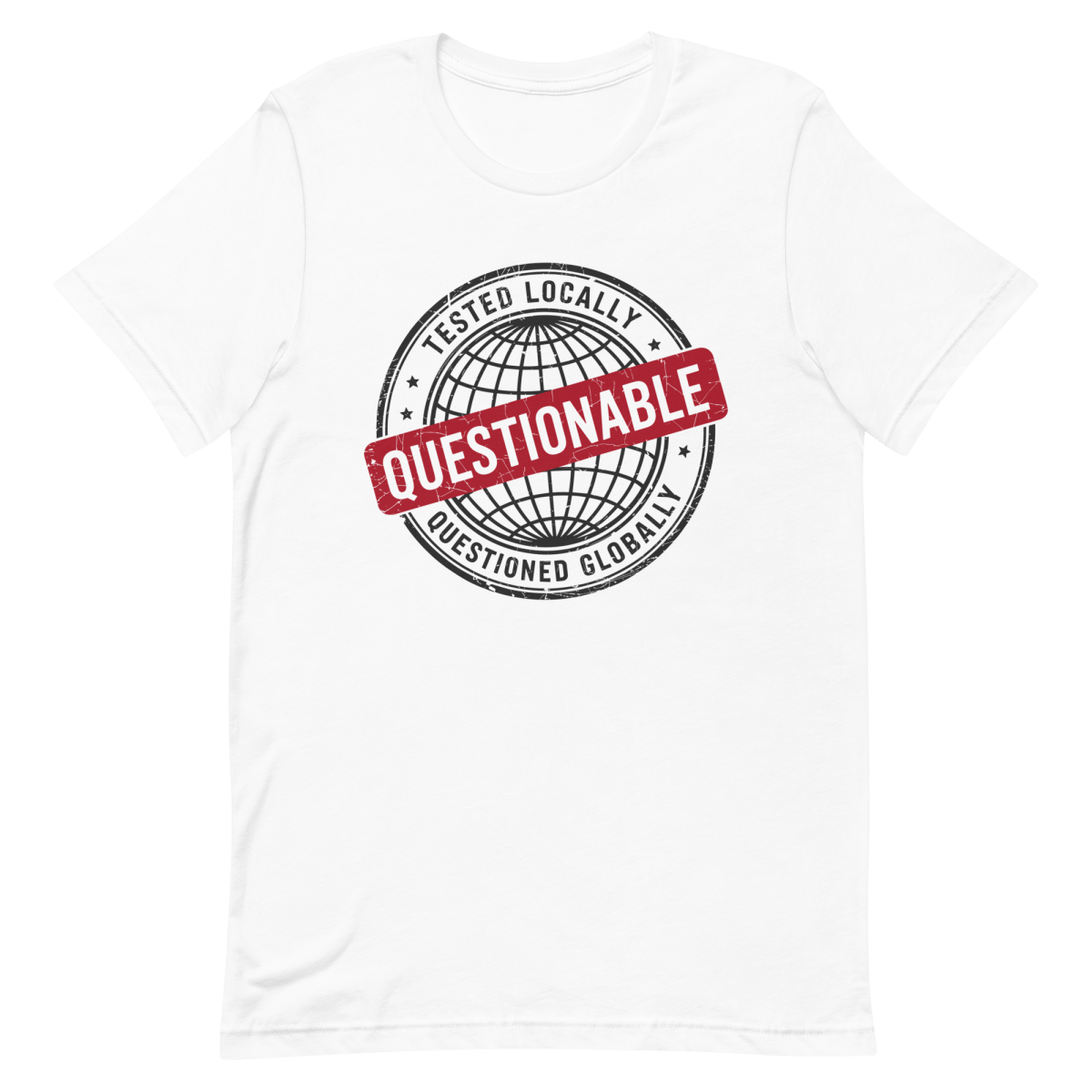 Local Test, Global Fail deployment developer relatable - Developer T-shirt - techmerch.io