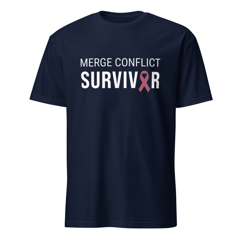 Merge Conflict Survivor full - search merge conflict survivor git statement - Developer T-shirt - techmerch.io