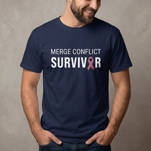 Merge Conflict Survivor full - search merge conflict survivor git statement - Developer T-shirt - techmerch.io
