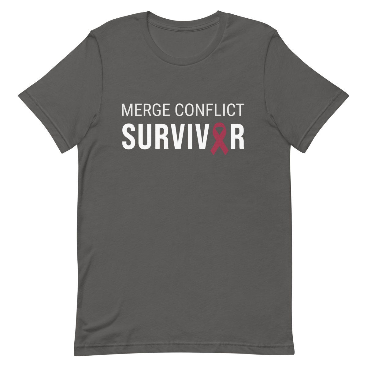 Merge Conflict Survivor coding developer funny - Developer T-shirt - techmerch.io