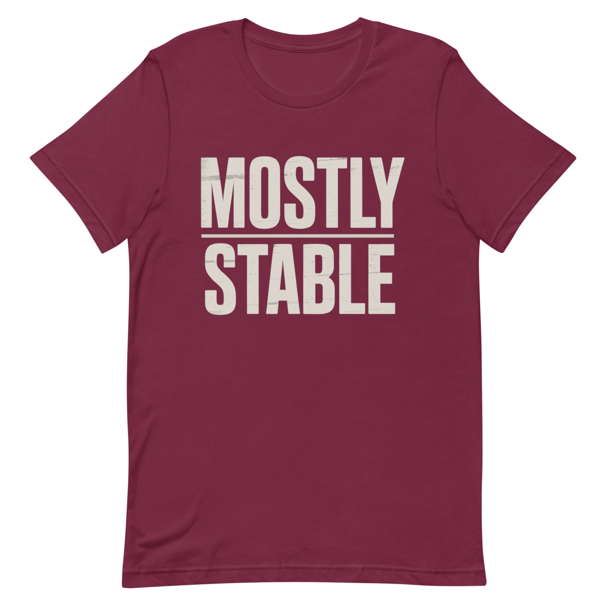 Mostly Stable developer health sarcastic - Developer T-shirt - techmerch.io