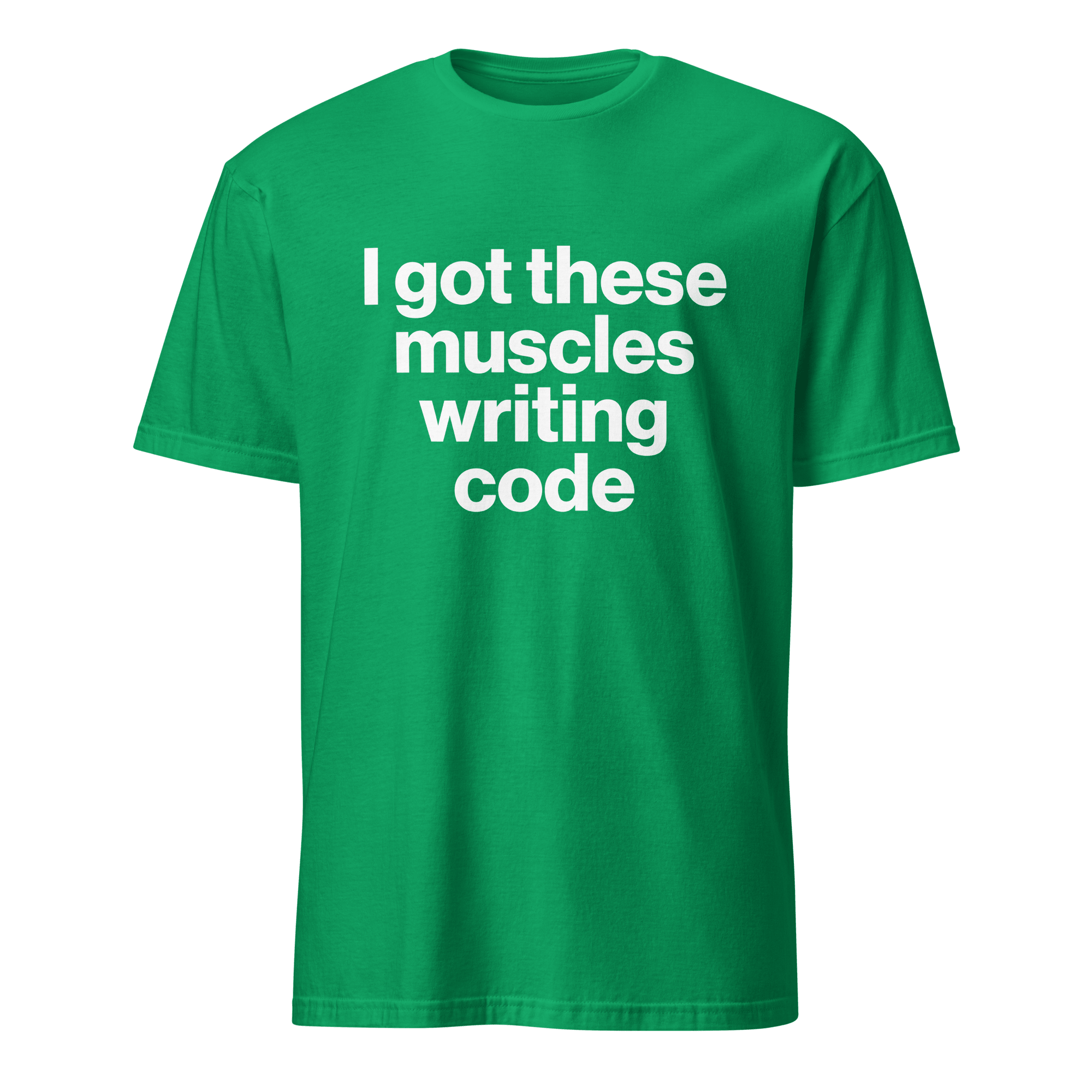 Muscles From Coding deadpan full - search i got these muscles writing code hot - Developer T-shirt - techmerch.io