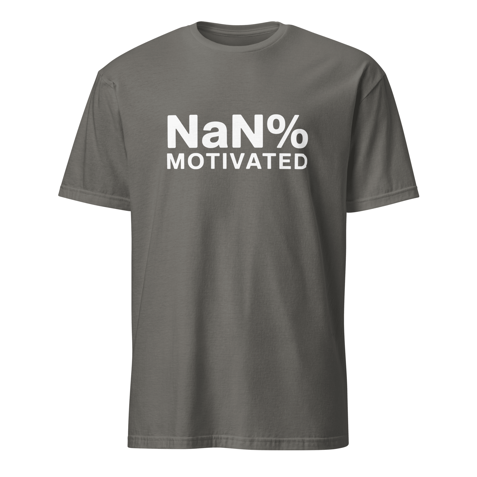 NaN% Motivated full - search nan motivated javascript statement - Developer T-shirt - techmerch.io