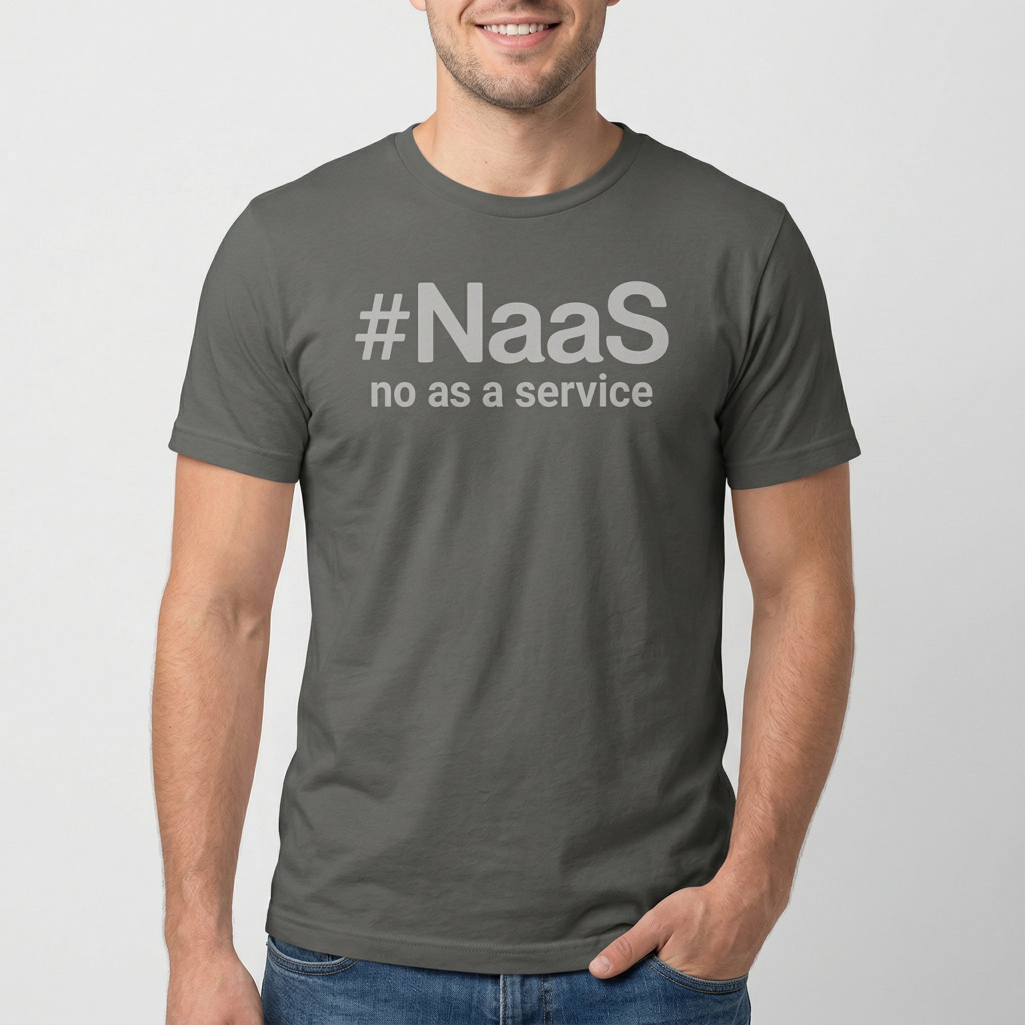 No As A Service full - search naas no as a service statement - Developer T-shirt - techmerch.io