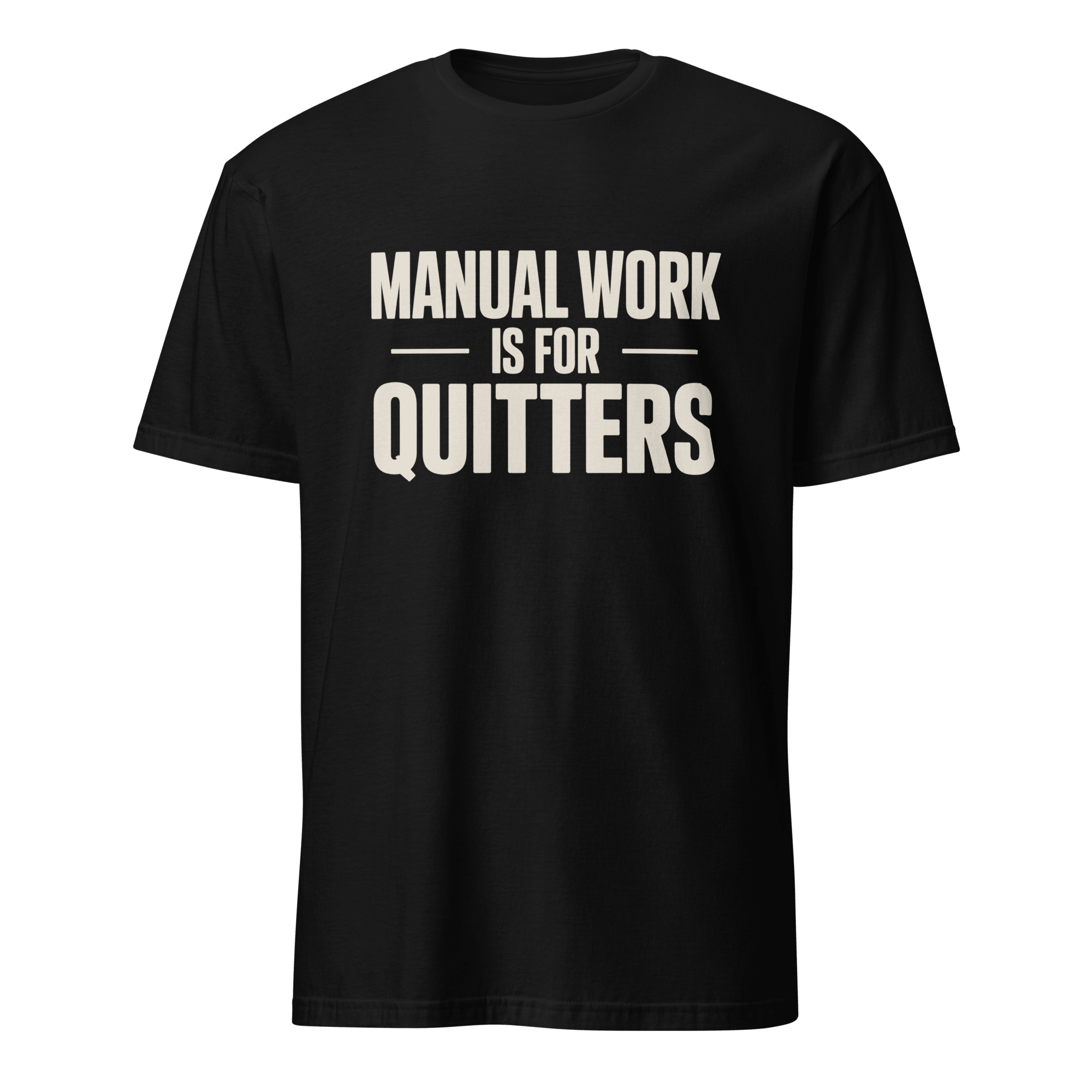 No Manual Work automation devops full - search manual work is for quitters - Developer T-shirt - techmerch.io