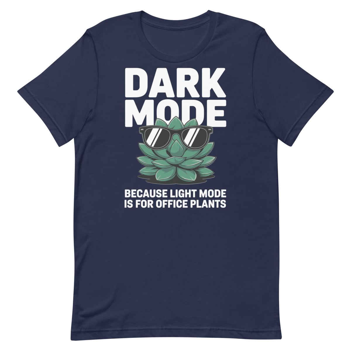 Not An Office Plant cartoon code dark mode - Developer T-shirt - techmerch.io