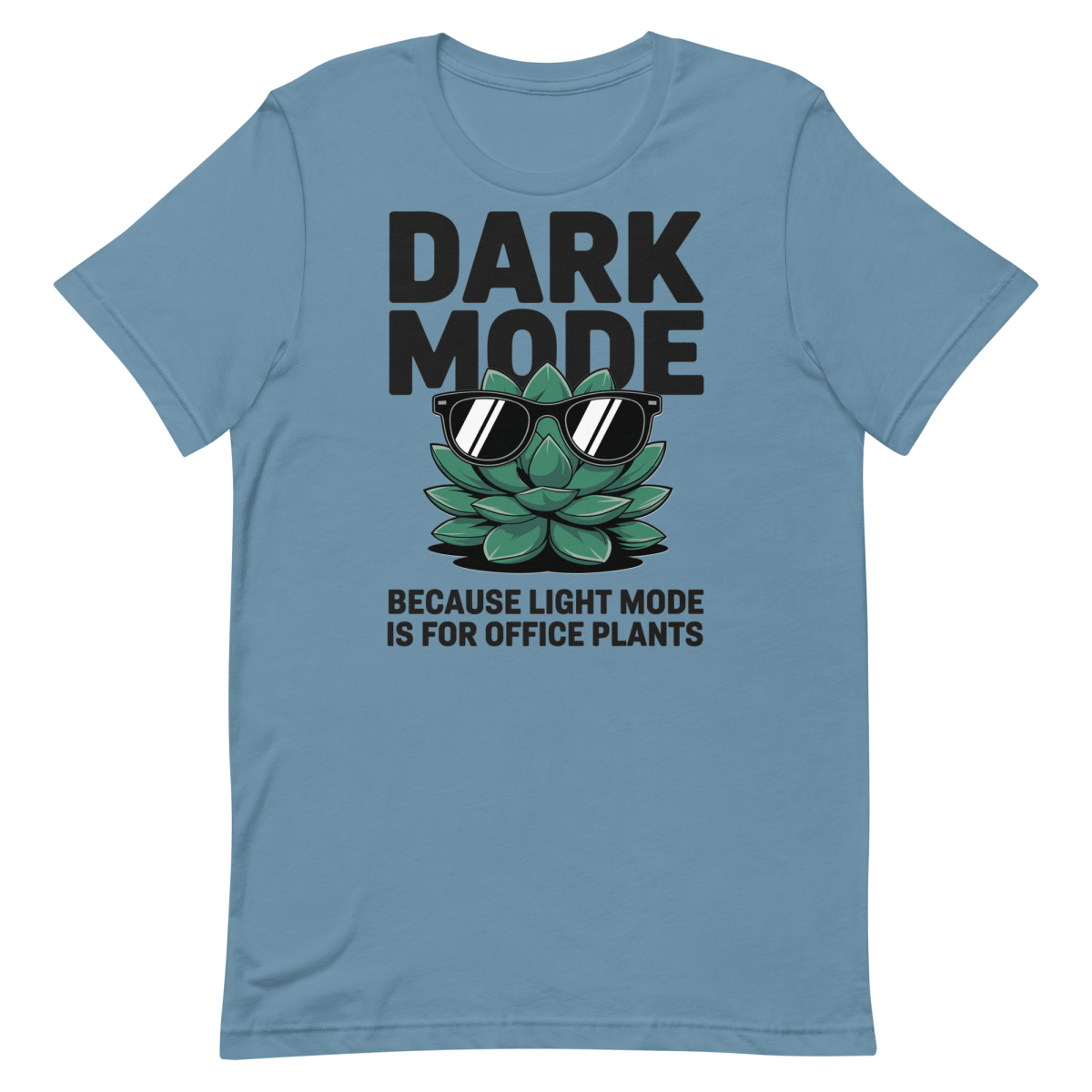 Not An Office Plant cartoon code dark mode - Developer T-shirt - techmerch.io
