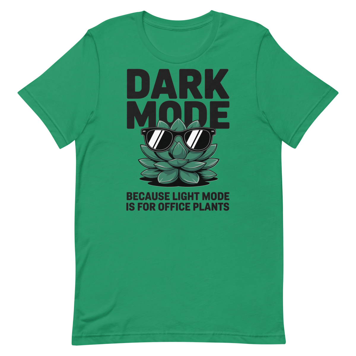 Not An Office Plant cartoon code dark mode - Developer T-shirt - techmerch.io
