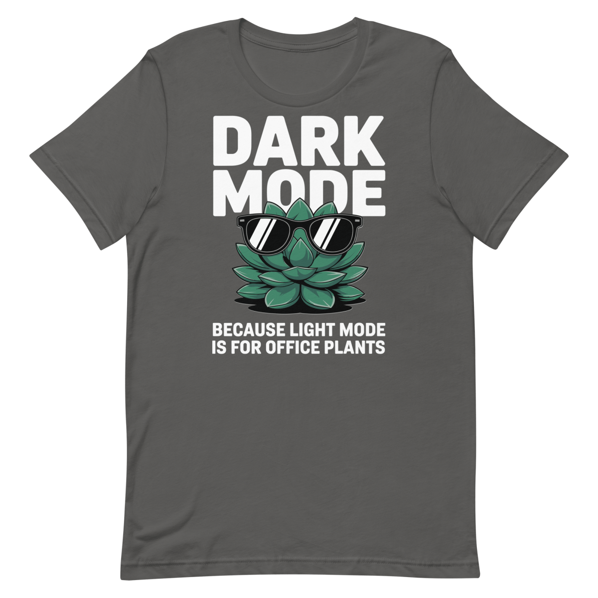 Not An Office Plant cartoon code dark mode - Developer T-shirt - techmerch.io