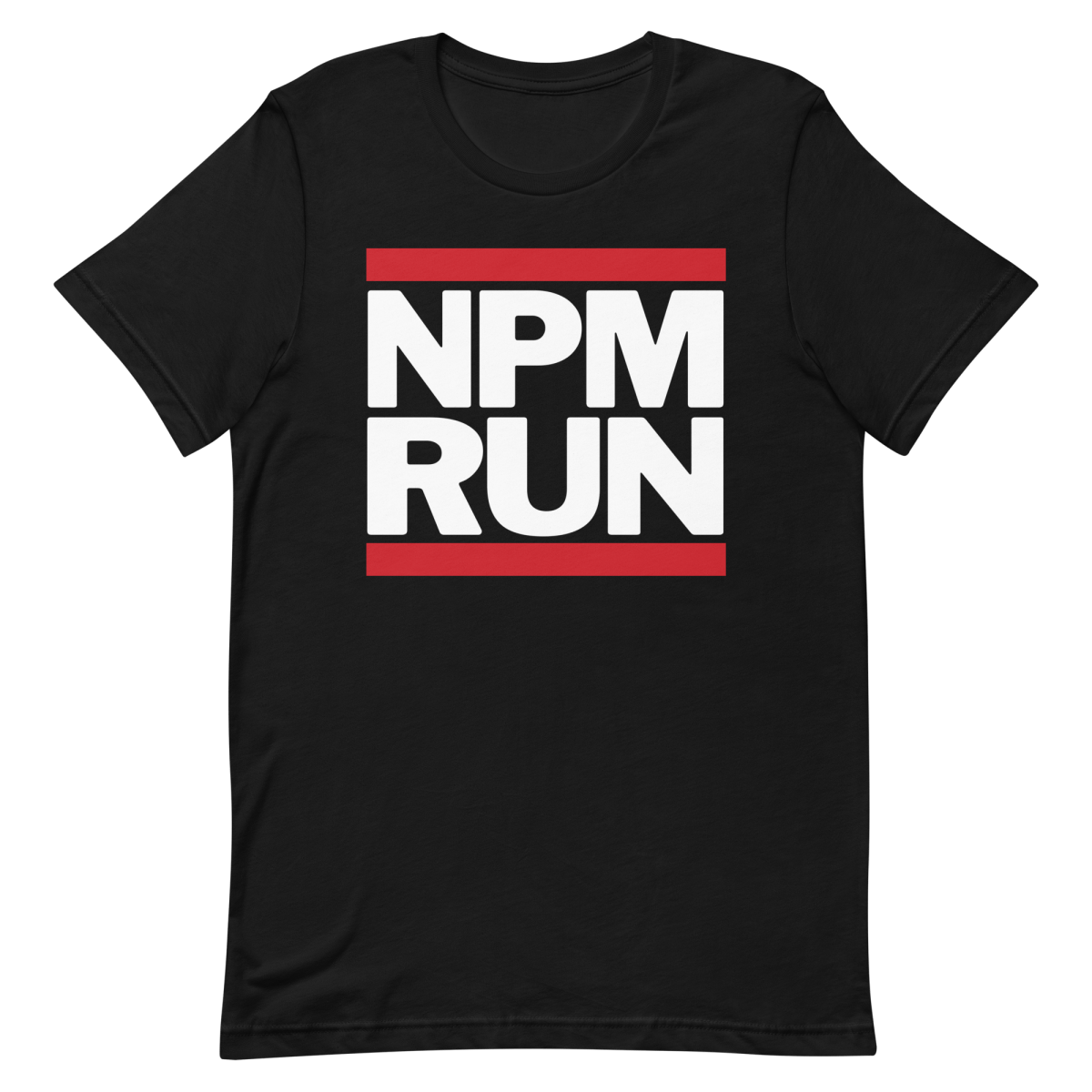 NPM RUN developer javascript logo - Developer T-shirt - techmerch.io