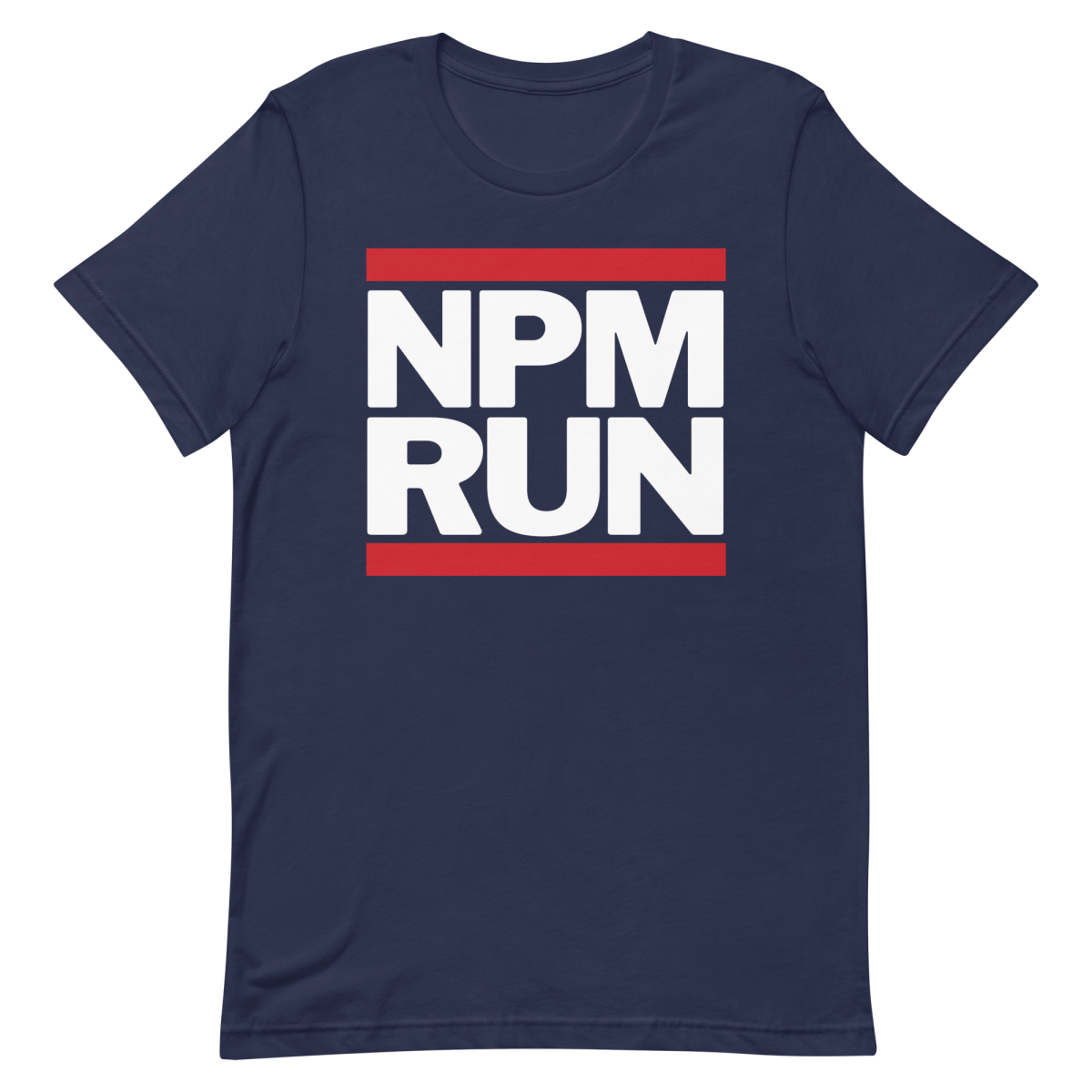 NPM RUN developer javascript logo - Developer T-shirt - techmerch.io