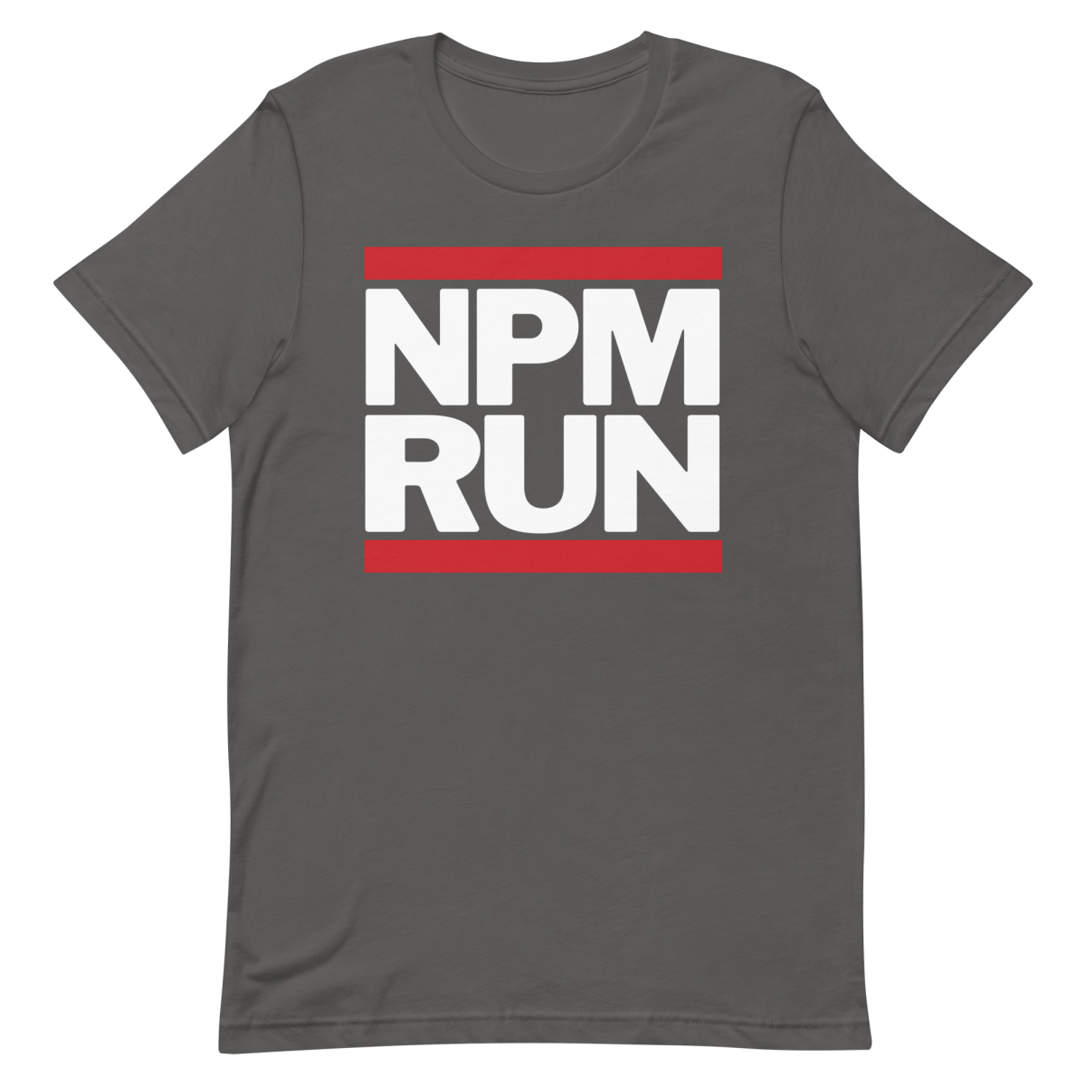 NPM RUN developer javascript logo - Developer T-shirt - techmerch.io