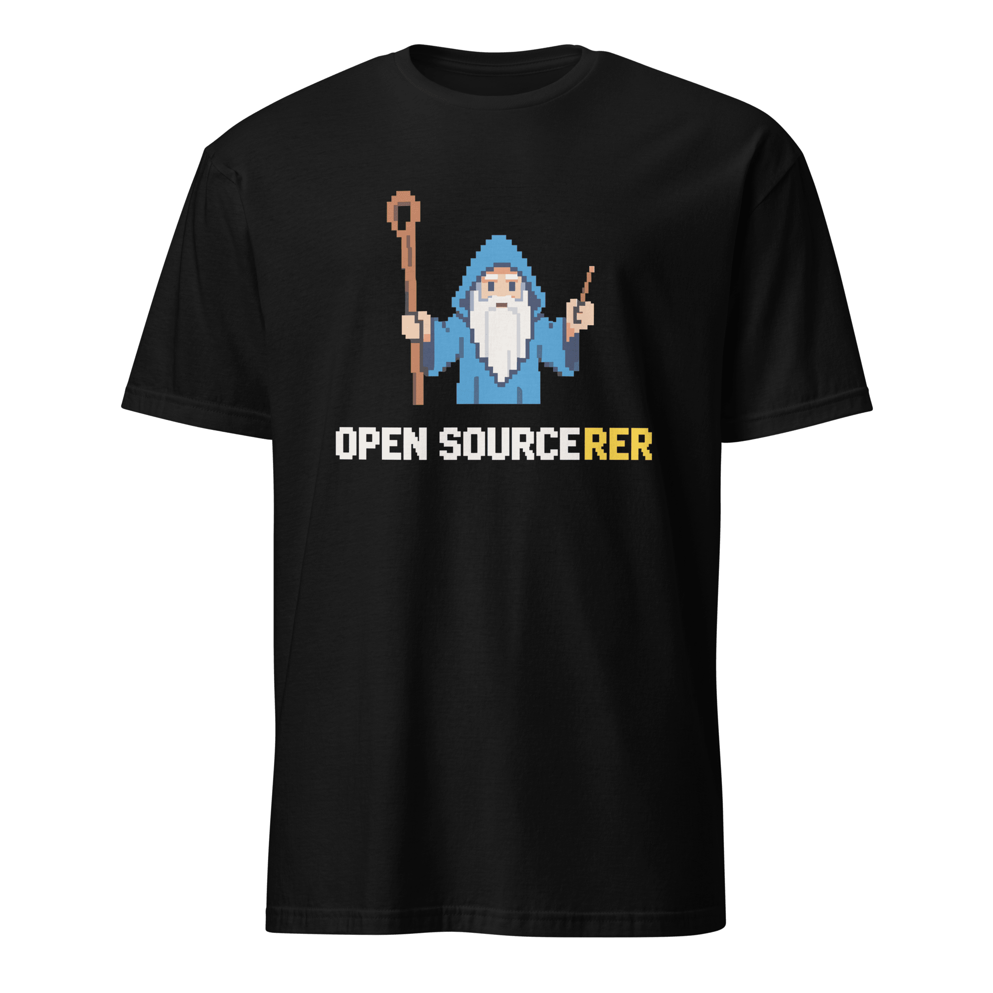 Open Sourcerer cartoon code full - search open sourcerer - Developer T-shirt - techmerch.io
