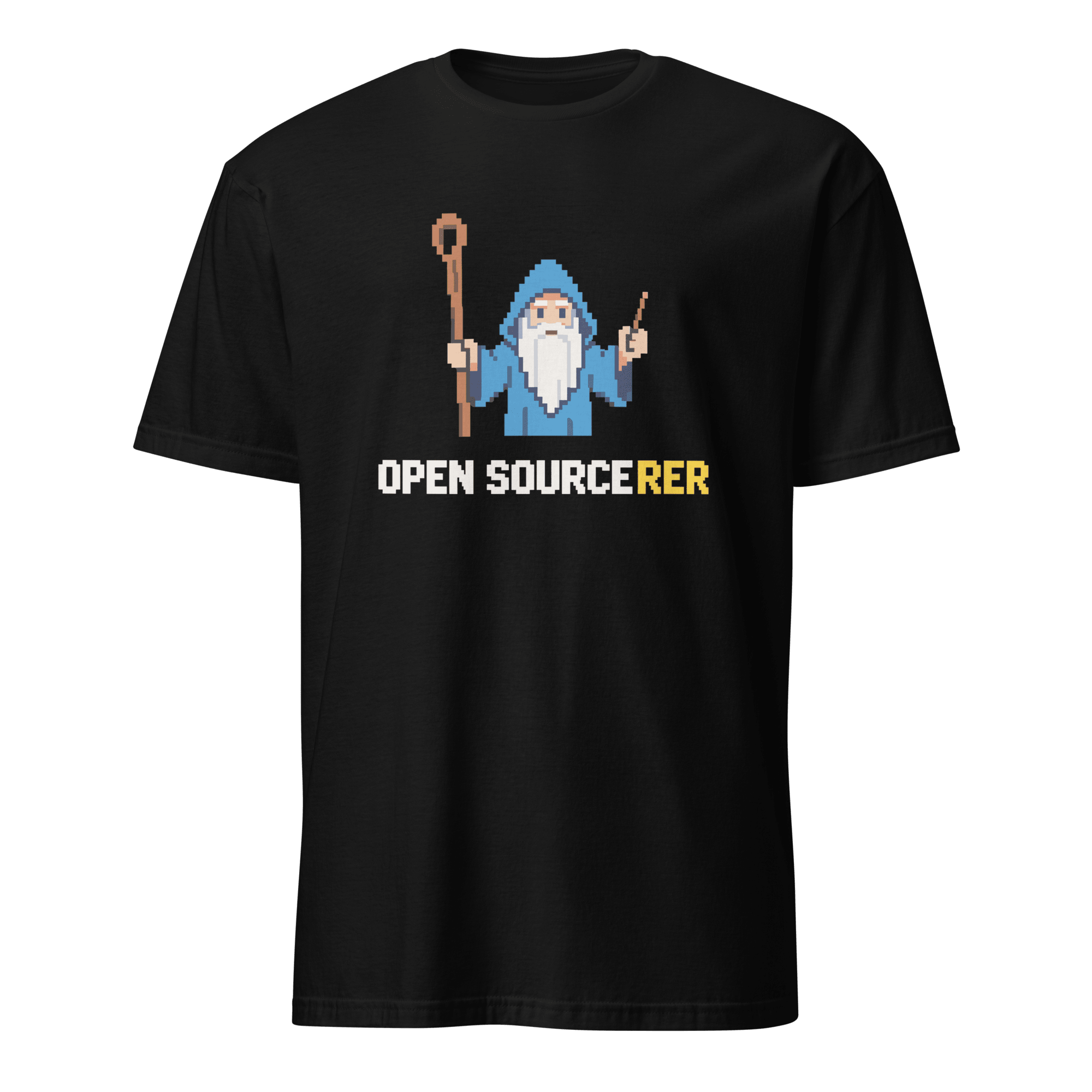 Open Sourcerer cartoon code full-search open sourcerer - Developer T-shirt - techmerch.io