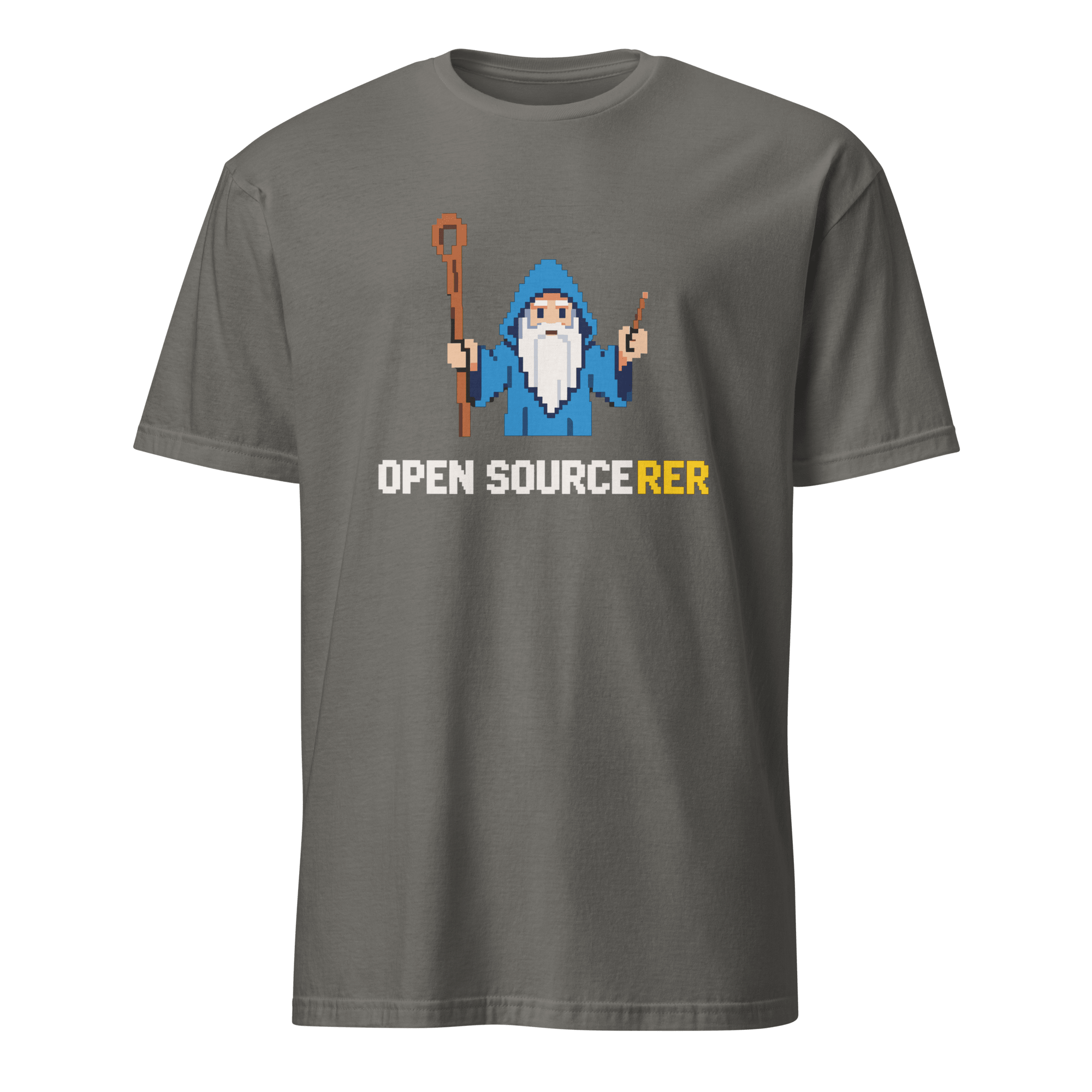 Open Sourcerer cartoon code full-search open sourcerer - Developer T-shirt - techmerch.io