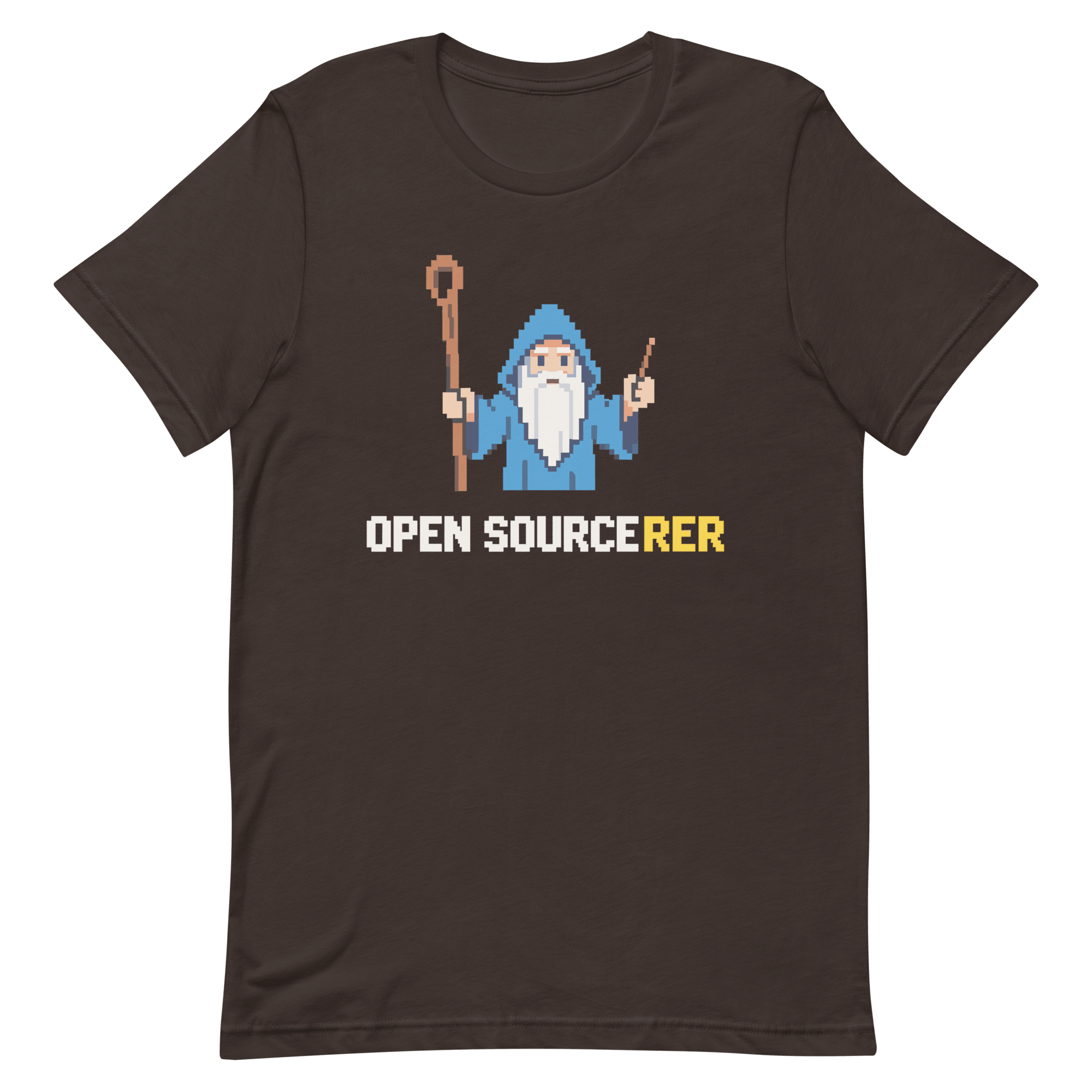 Open Sourcerer cartoon code full - search open sourcerer - Developer T-shirt - techmerch.io