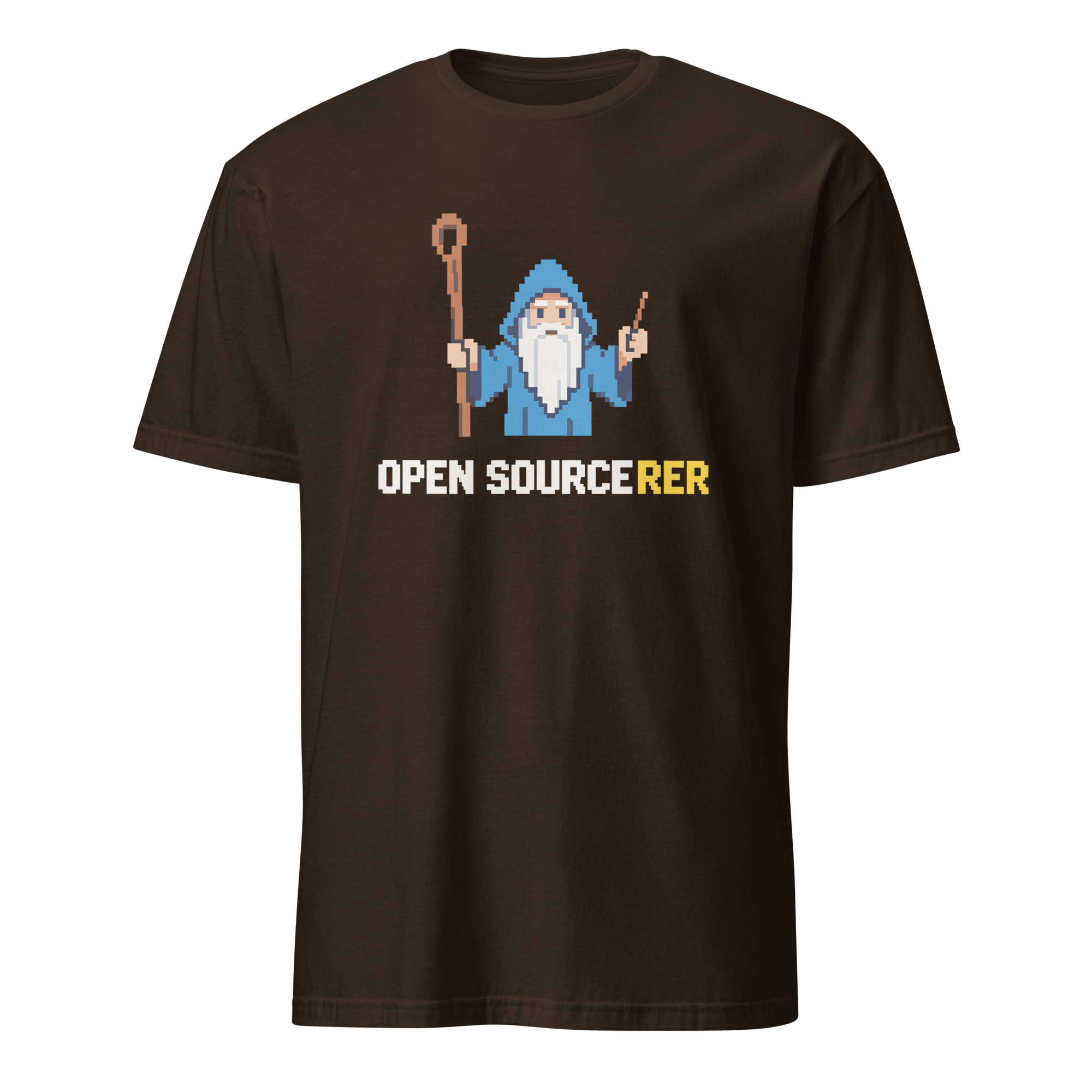 Open Sourcerer cartoon code full-search open sourcerer - Developer T-shirt - techmerch.io