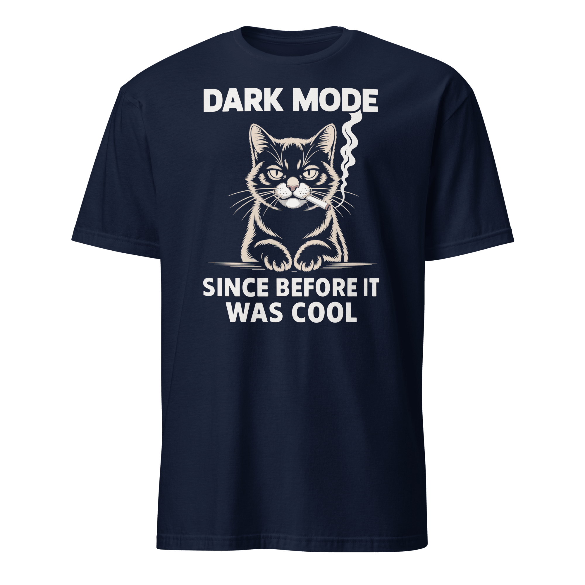Original Dark Mode cartoon darkmode full - search dark mode since before it was cool - Developer T-shirt - techmerch.io