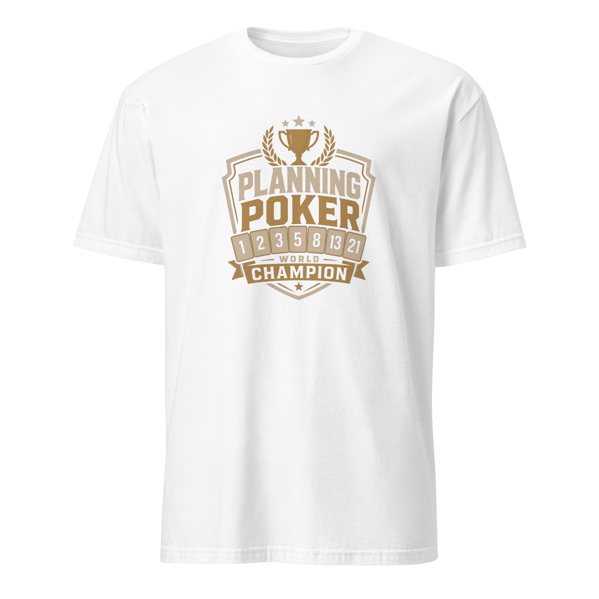 Planning Poker Champion agile full-search Planning Poker World Champion satire - Developer T-shirt - techmerch.io