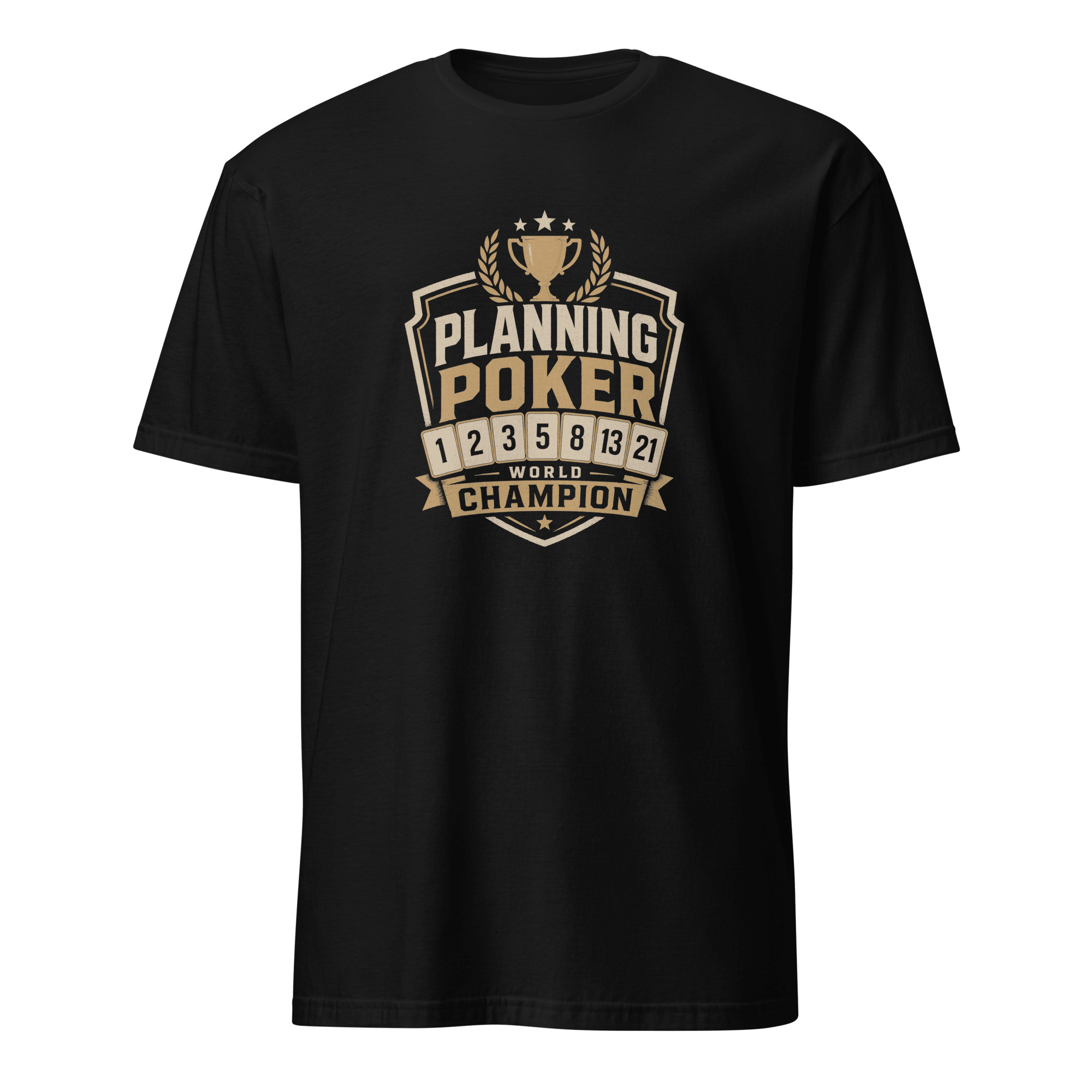 Planning Poker Champion agile full-search Planning Poker World Champion satire - Developer T-shirt - techmerch.io