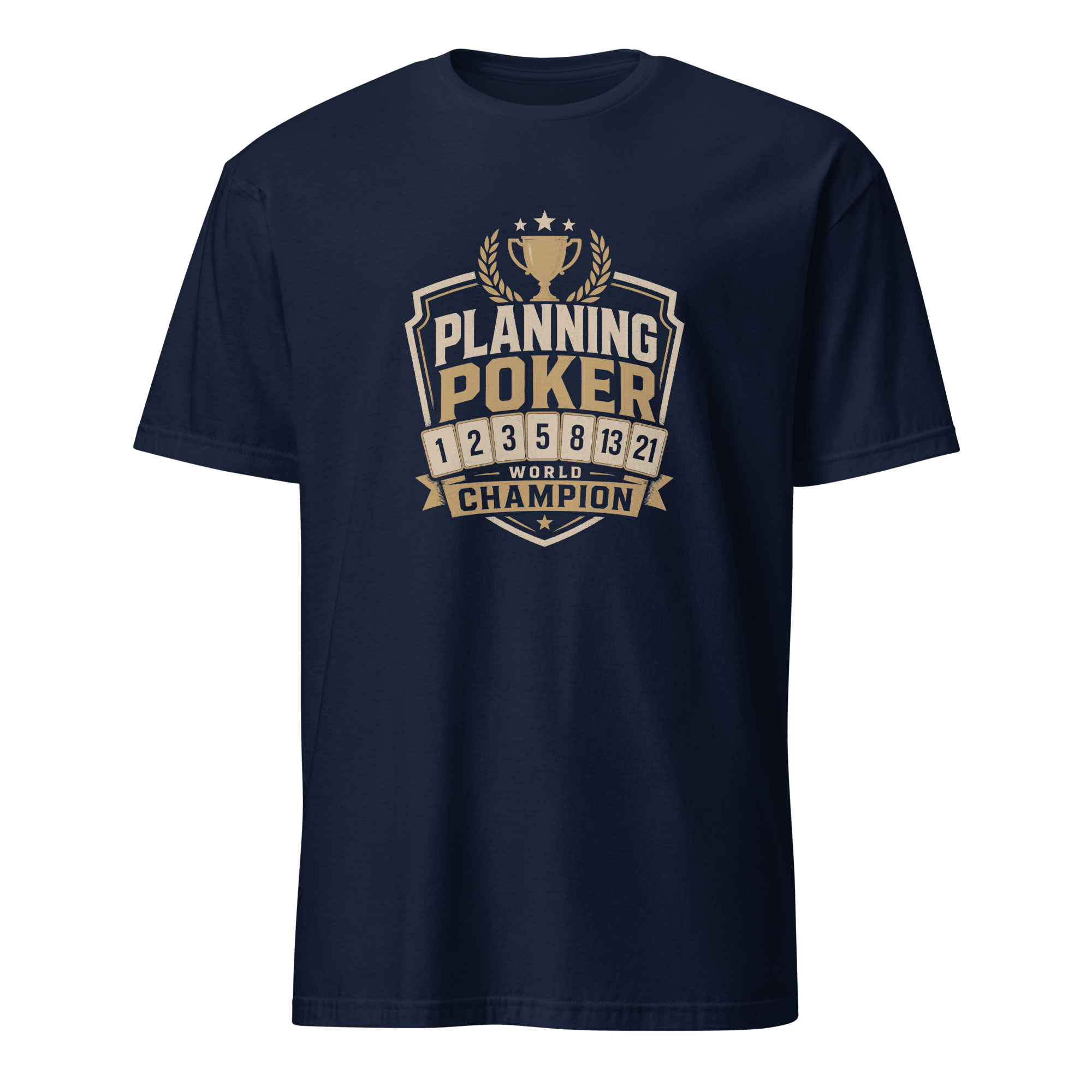Planning Poker Champion agile full-search Planning Poker World Champion satire - Developer T-shirt - techmerch.io