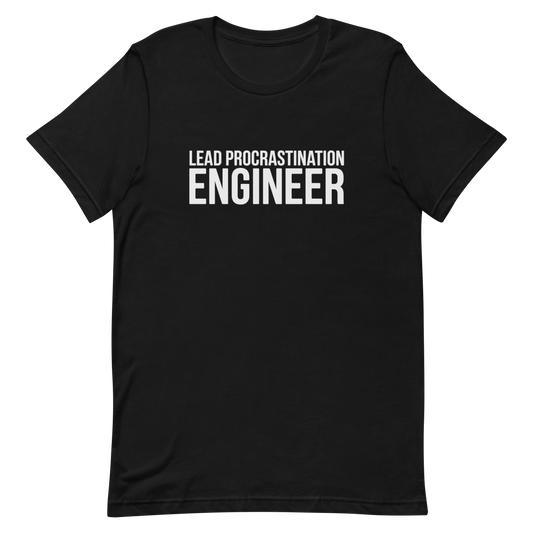 Procrastination Lead code developer lead - Developer T-shirt - techmerch.io