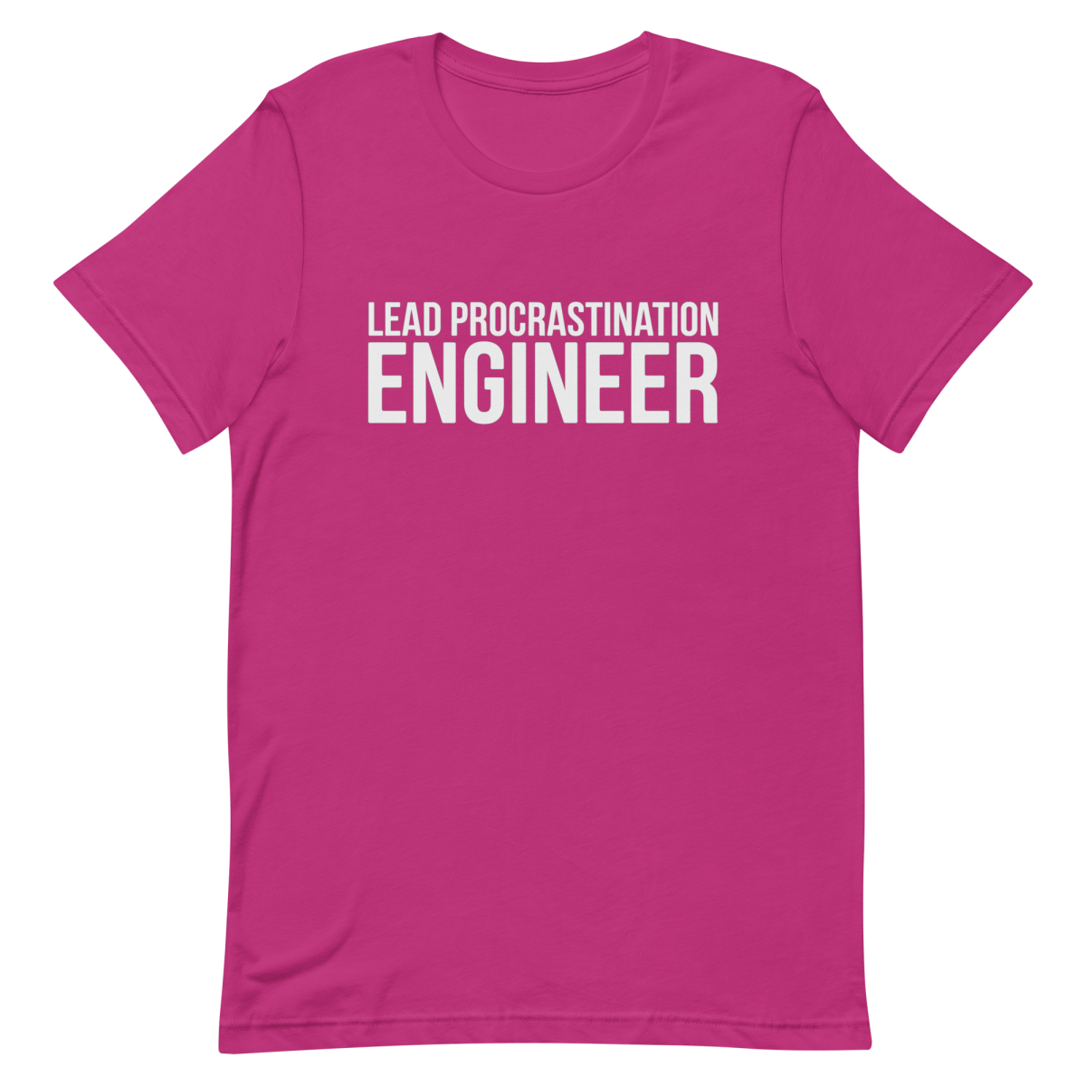 Procrastination Lead code developer lead - Developer T-shirt - techmerch.io