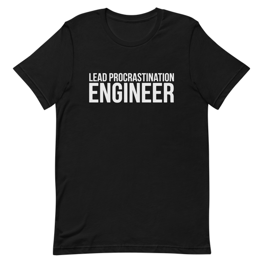 Procrastination Lead code developer lead - Developer T-shirt - techmerch.io
