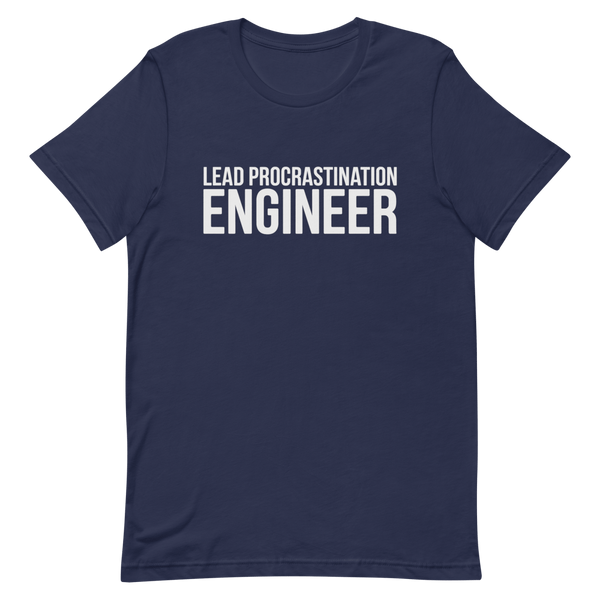 Procrastination Lead code developer lead - Developer T-shirt - techmerch.io