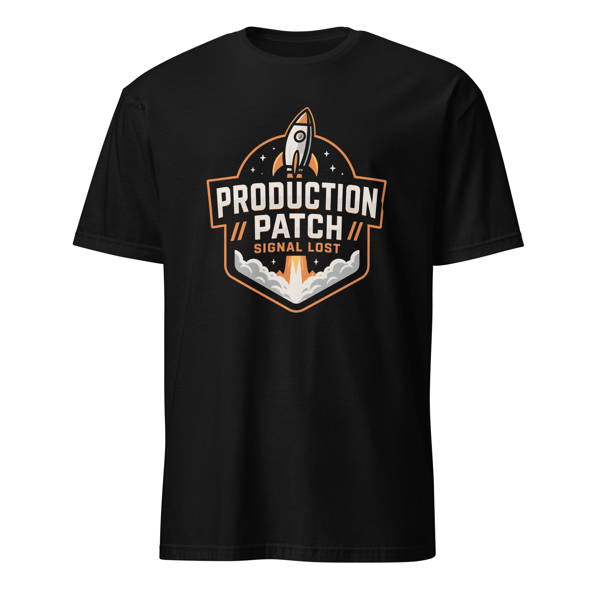 Prod Patch Signal Lost deadpan deployment devops - Developer T-shirt - techmerch.io