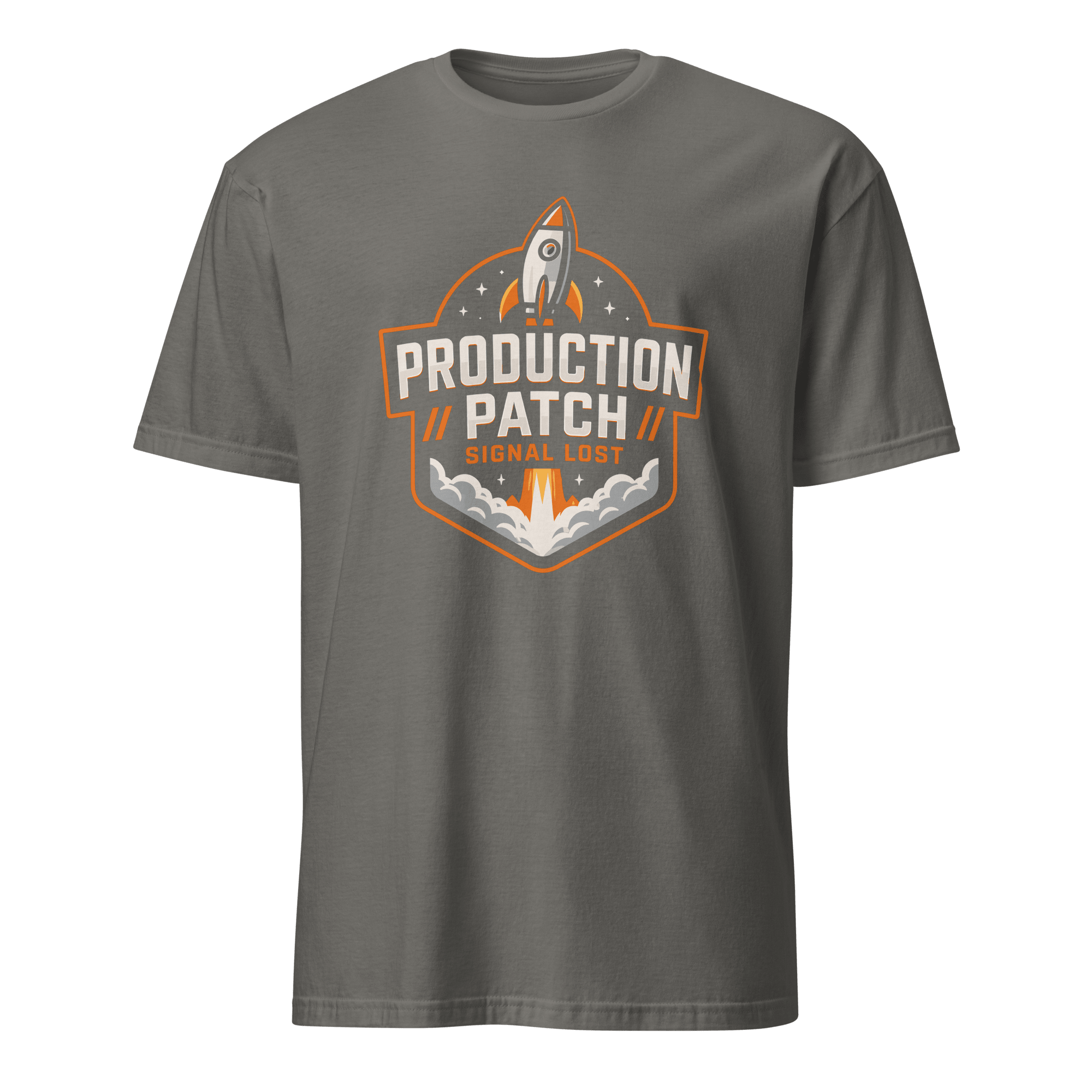 Prod Patch Signal Lost deadpan deployment devops - Developer T-shirt - techmerch.io