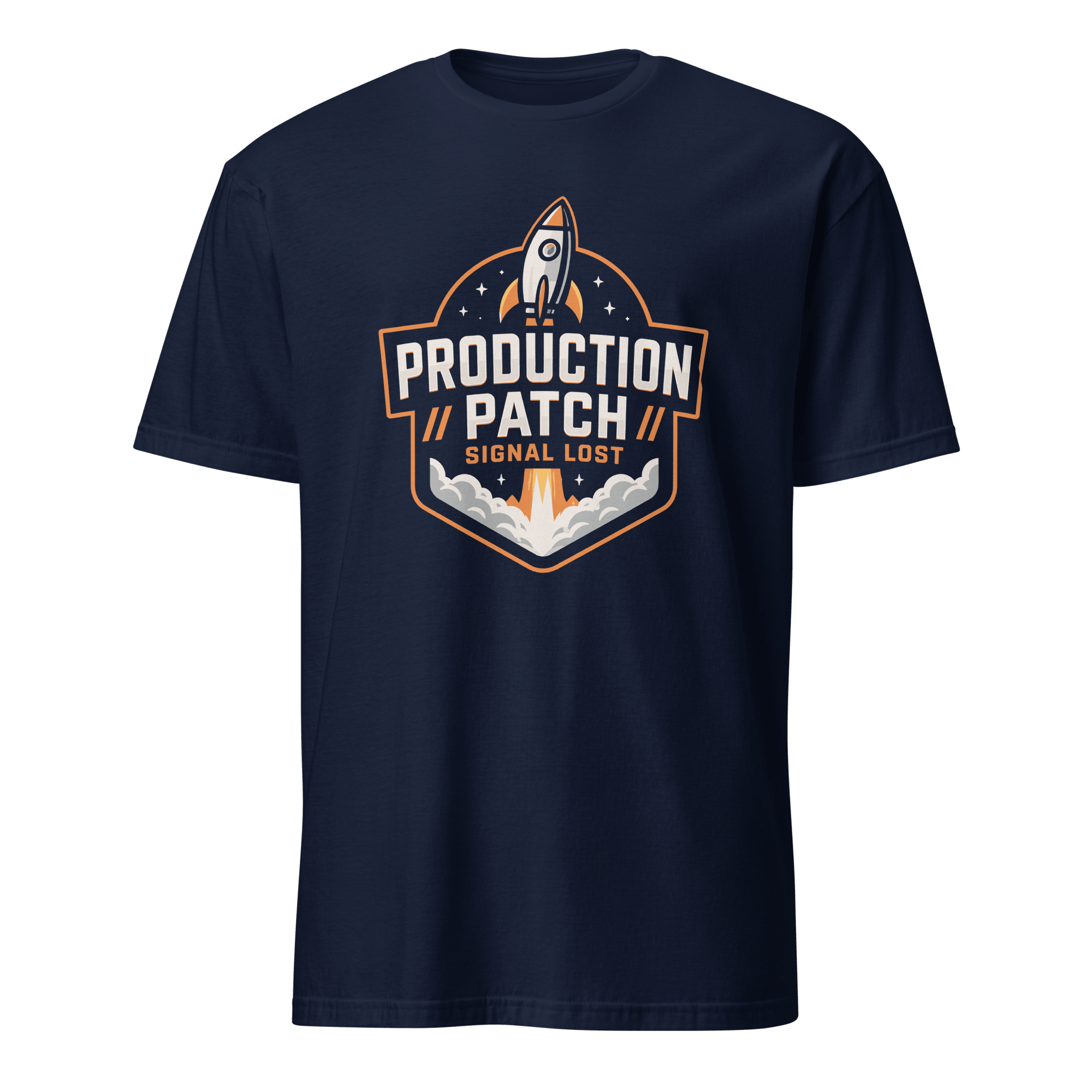 Prod Patch Signal Lost deadpan deployment devops - Developer T-shirt - techmerch.io