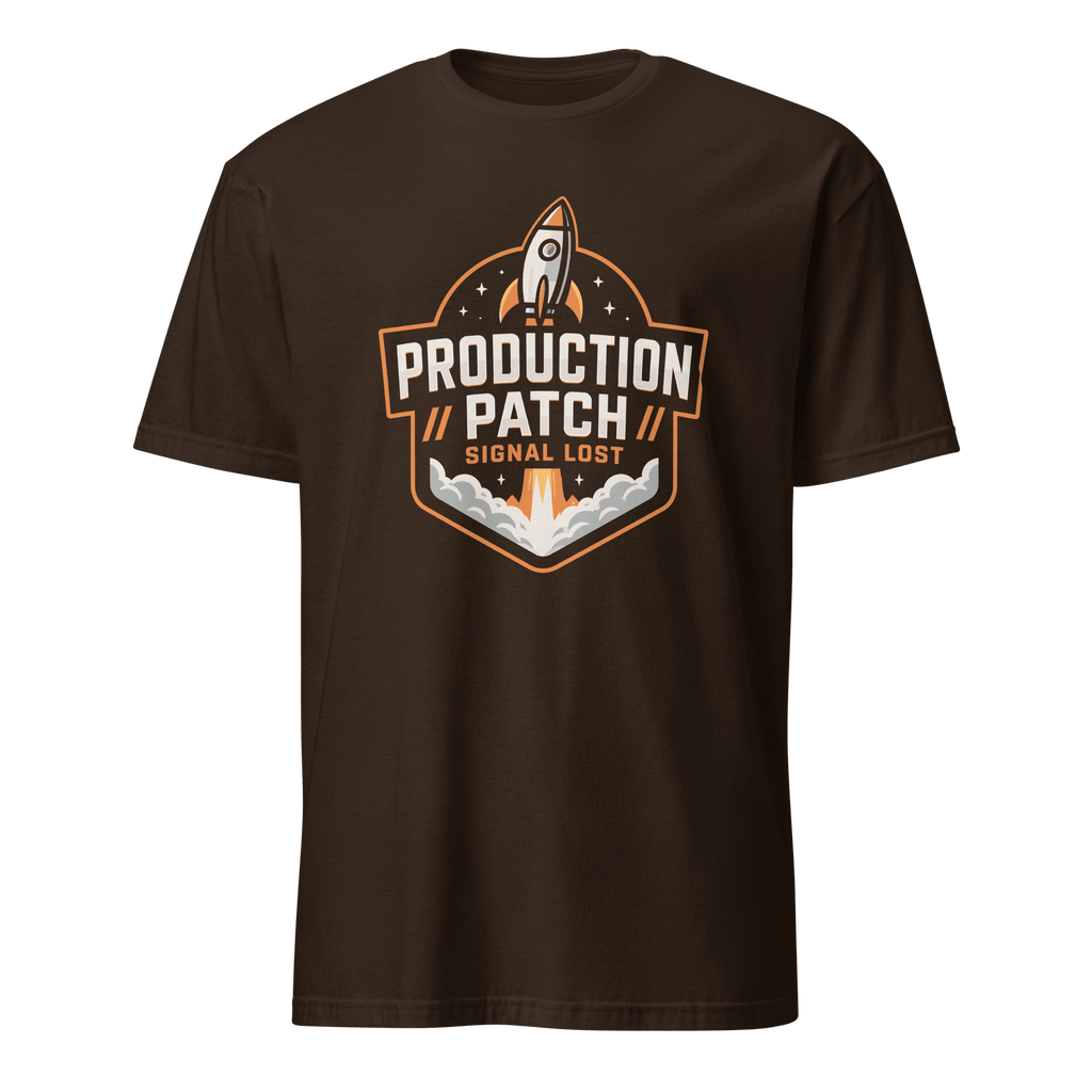 Prod Patch Signal Lost deadpan deployment devops - Developer T-shirt - techmerch.io