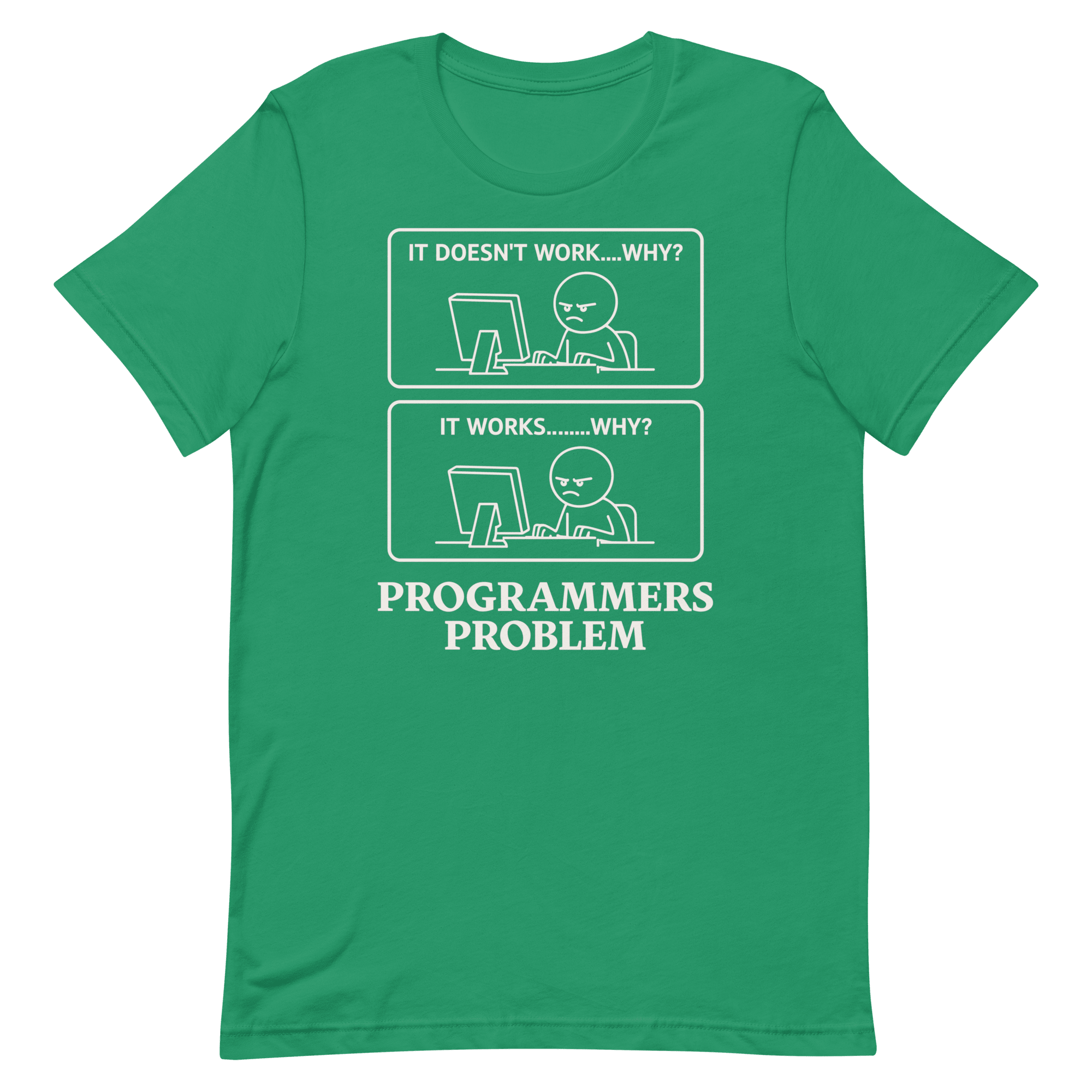 Programmers Problem bugs cartoon deadpan - Developer T-shirt - techmerch.io