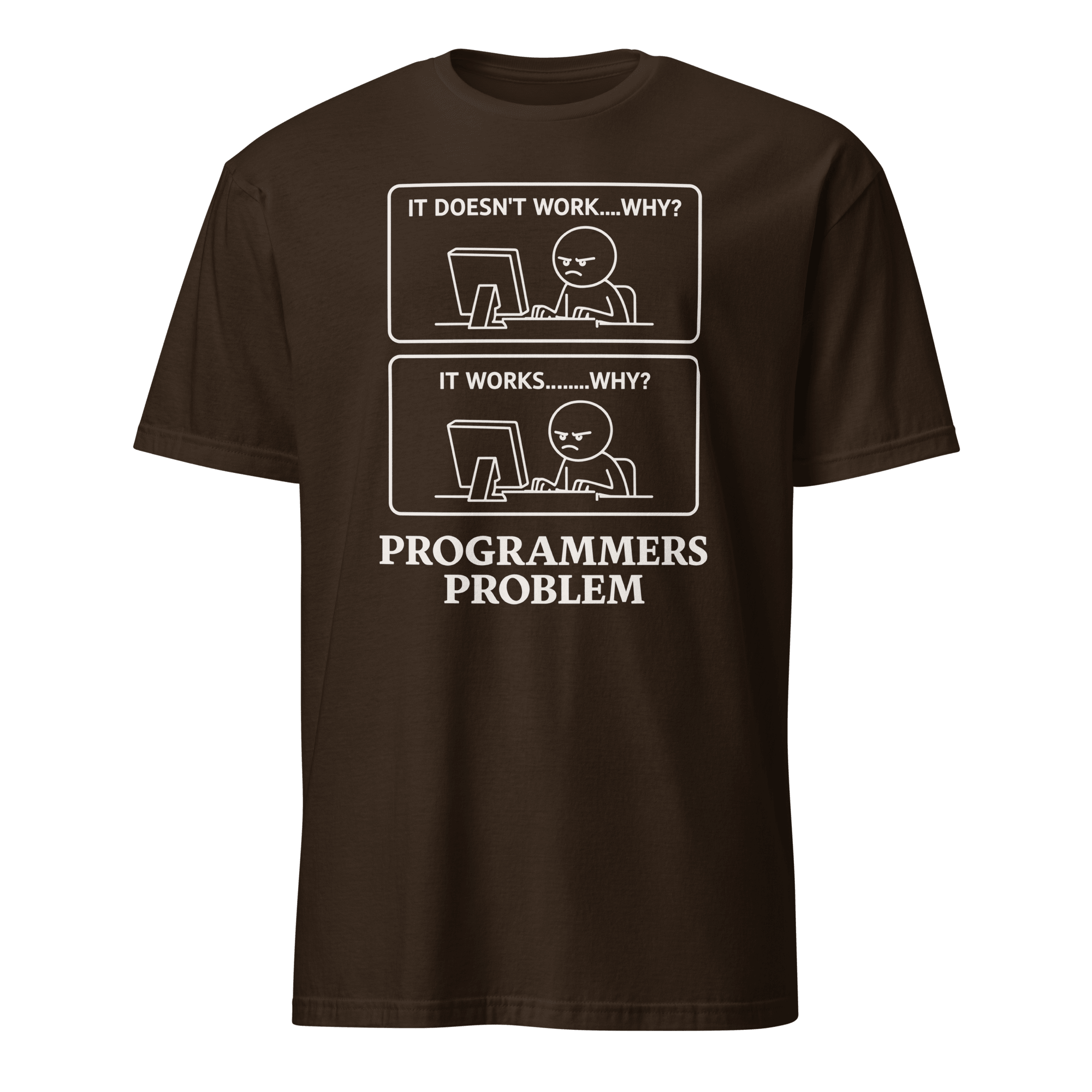 Programmers Problem bugs cartoon deadpan - Developer T-shirt - techmerch.io