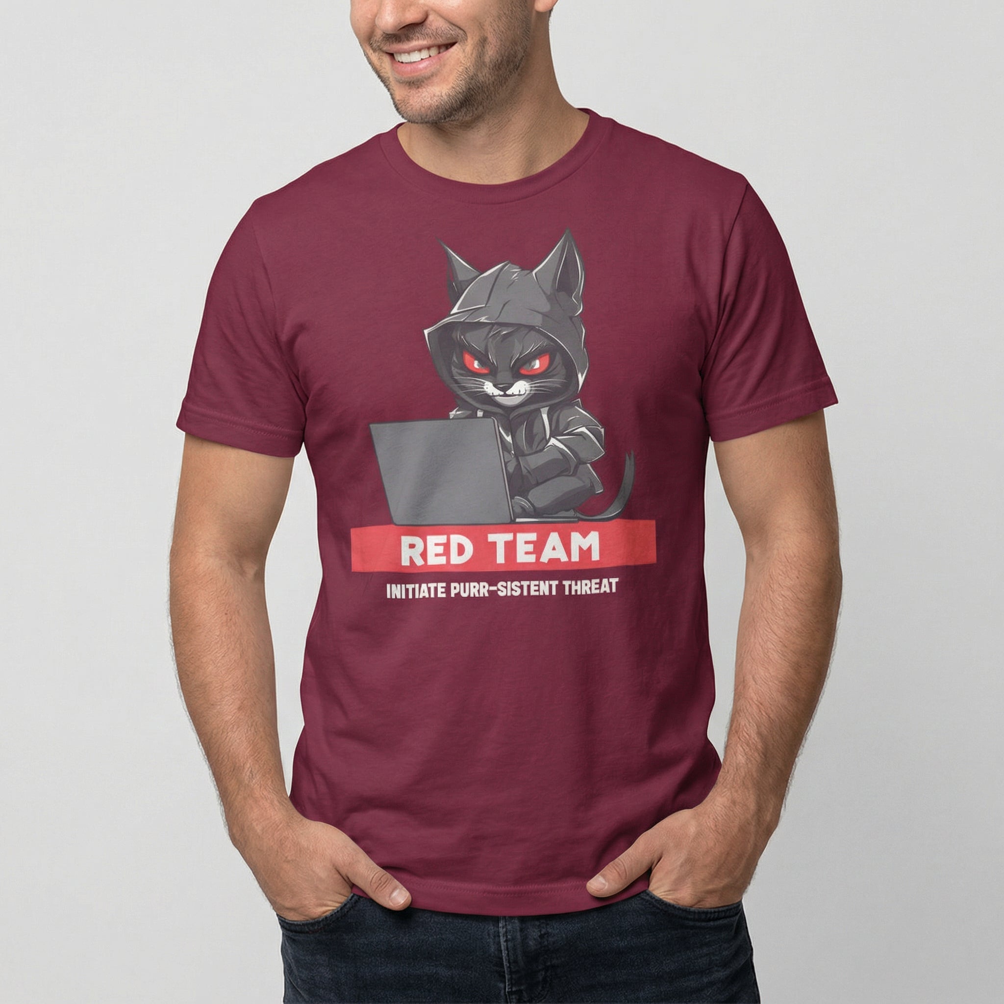 Purr - sistent Threat cartoon full - search red team initiate purr - sistent threat hot - Developer T-shirt - techmerch.io