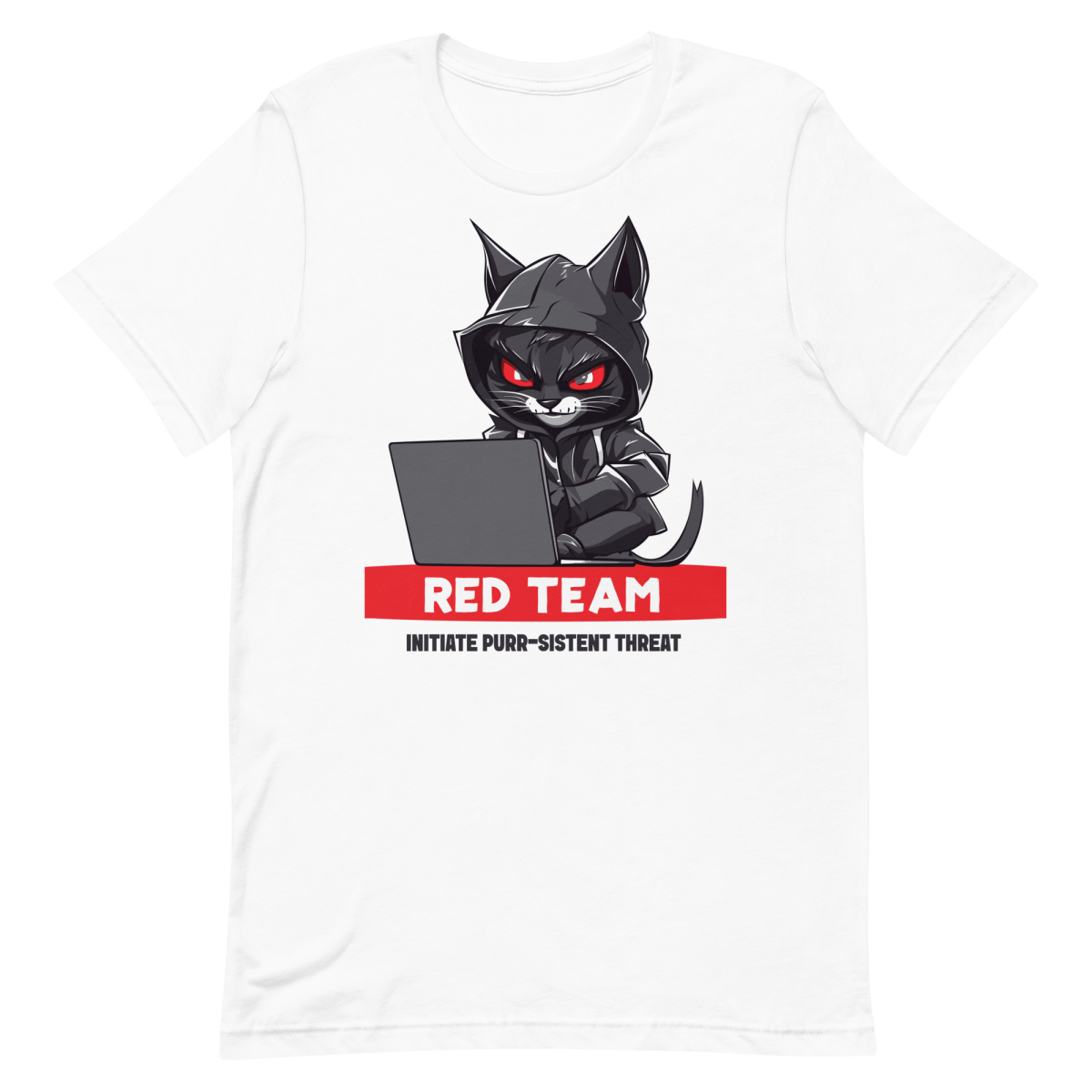 Purr - sistent Threat clever funny hacker - Developer T-shirt - techmerch.io